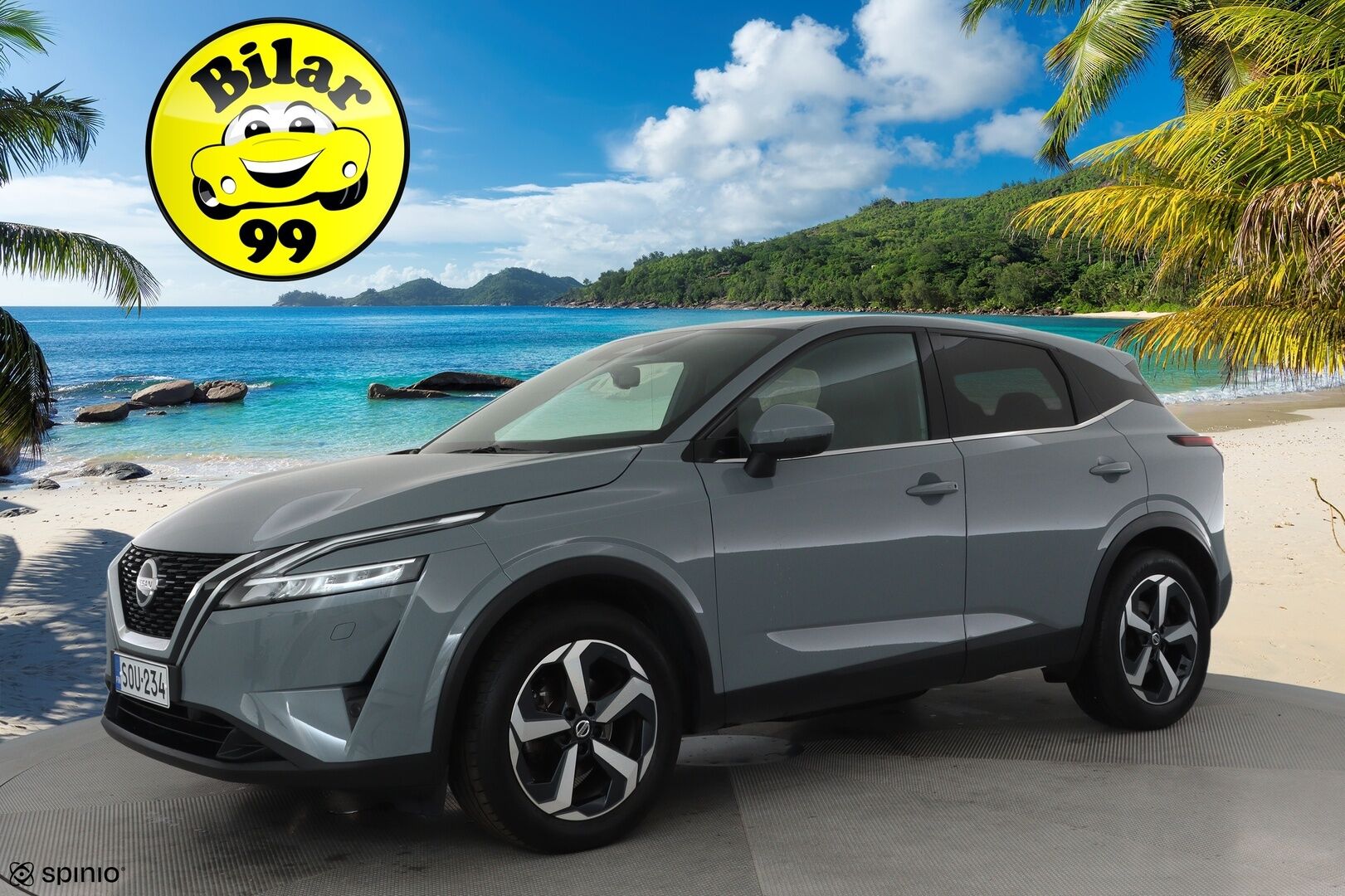Nissan Qashqai 2022 MHEV 158 Xtronic 2WD Tekna+ **Adapt.vakkari / Sähköpenkki / 360.kamera / Digimittaristo / KeylessGo / Puolinahat** - 1.Om Suomi-auto / Kahdet renkaat aluvanteilla / Merkkihuollettu / Sähköluukku / Navi / LED
