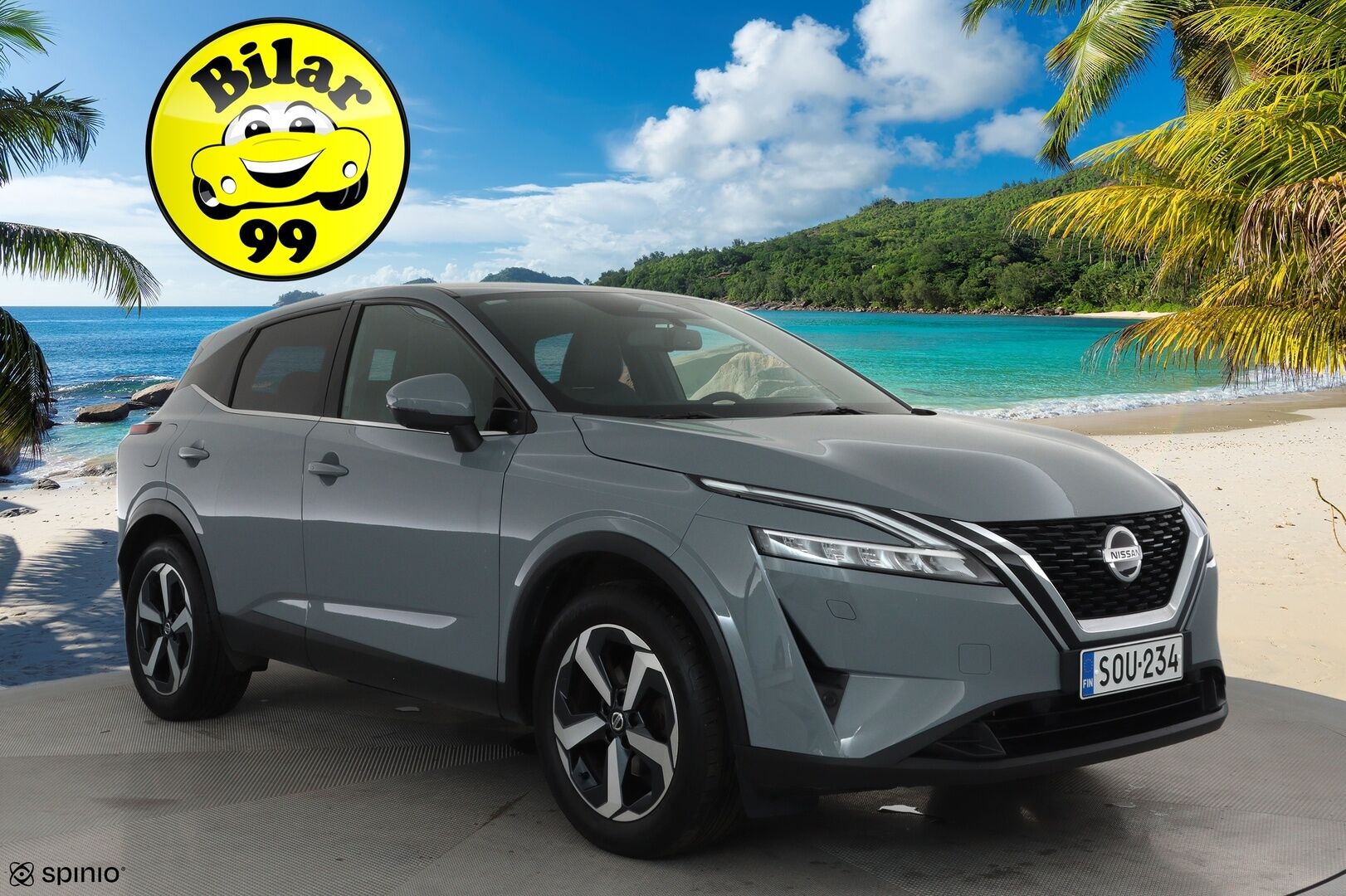 Nissan Qashqai 2022 MHEV 158 Xtronic 2WD Tekna **Adapt.vakkari / Sähköpenkki / 360.kamera / Digimittaristo / KeylessGo / Puolinahat** - 1.Om Suomi-auto / Kahdet renkaat aluvanteilla / Merkkihuollettu / Sähköluukku / Navi / LED