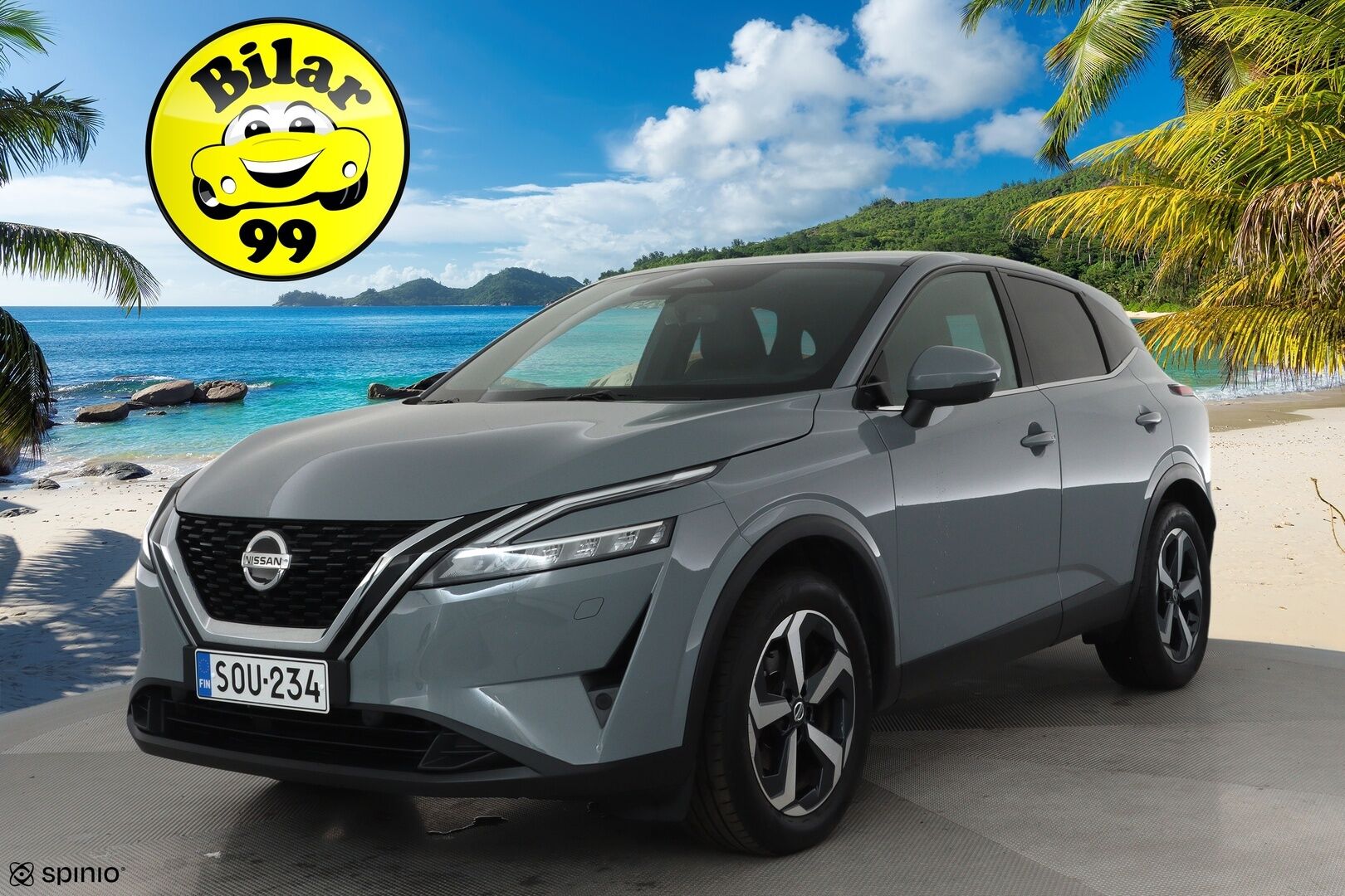 Nissan Qashqai 2022 MHEV 158 Xtronic 2WD Tekna+ **Adapt.vakkari / Sähköpenkki / 360.kamera / Digimittaristo / KeylessGo / Puolinahat** - 1.Om Suomi-auto / Kahdet renkaat aluvanteilla / Merkkihuollettu / Sähköluukku / Navi / LED