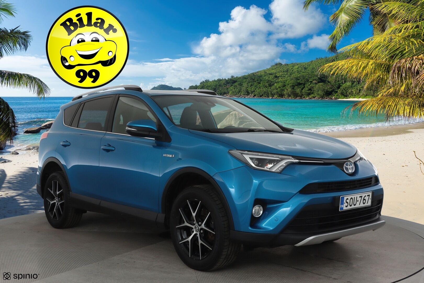 Toyota RAV4 2016 2,5 HYBRID FWD Style **ACC / P.kamera / KeylessGo / Lohkolämmitin / Navi / LED / Puolinahat** - Kahdet renkaat aluvanteilla / Merkkihuollettu