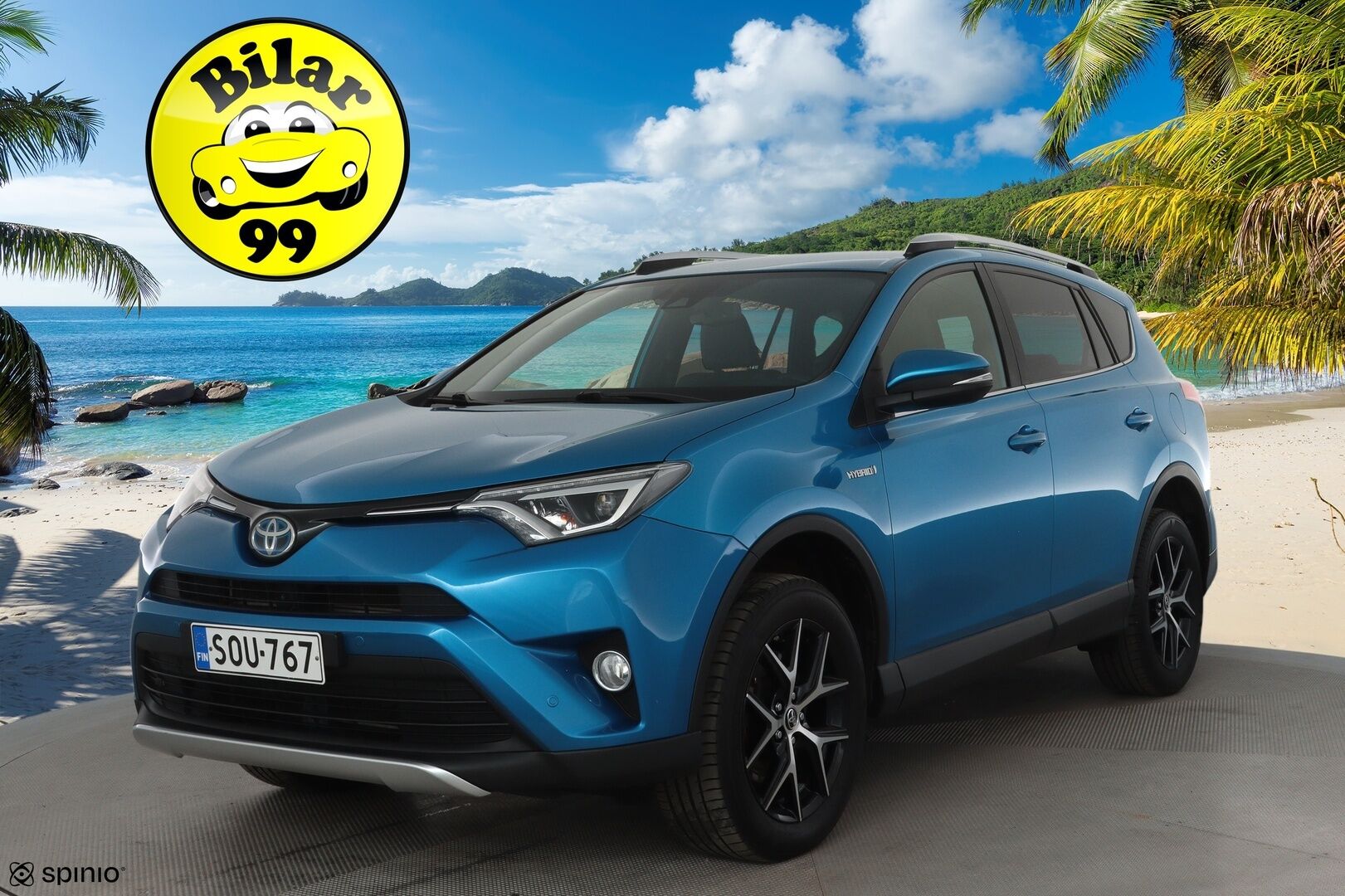 Toyota RAV4 2016 2,5 HYBRID FWD Style **ACC / P.kamera / KeylessGo / Lohkolämmitin / Navi / LED / Puolinahat** - Kahdet renkaat aluvanteilla / Merkkihuollettu