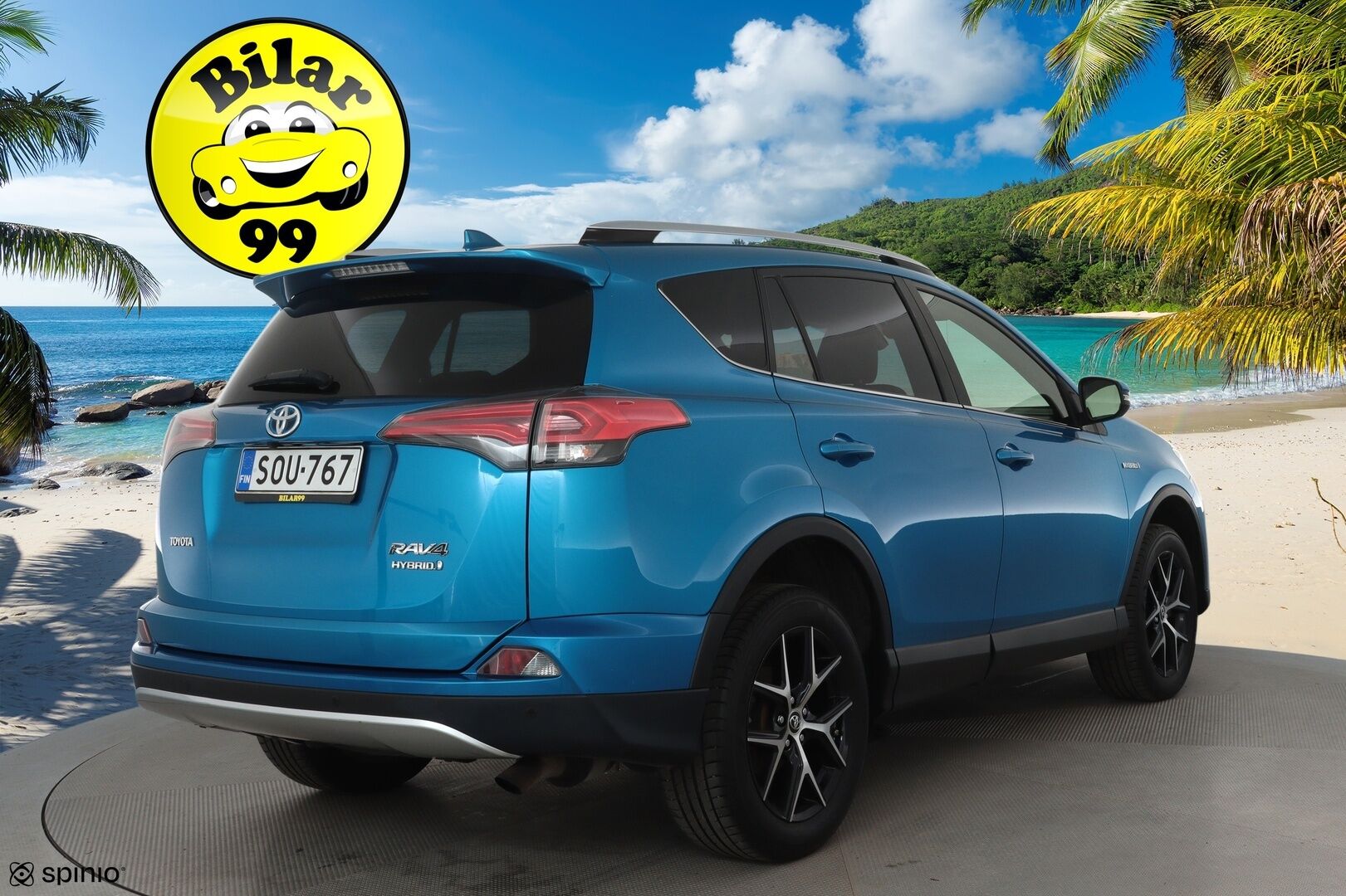 Toyota RAV4 2016 2,5 HYBRID FWD Style **ACC / P.kamera / KeylessGo / Lohkolämmitin / Navi / LED / Puolinahat** - Kahdet renkaat aluvanteilla / Merkkihuollettu