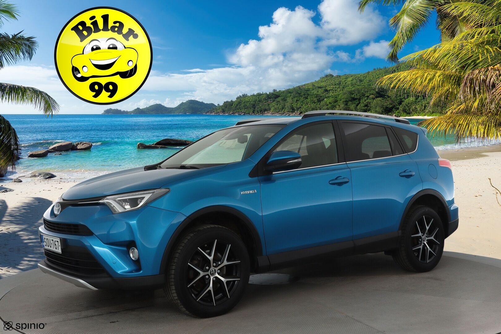 Toyota RAV4 2016 2,5 HYBRID FWD Style **ACC / P.kamera / KeylessGo / Lohkolämmitin / Navi / LED / Puolinahat** - Kahdet renkaat aluvanteilla / Merkkihuollettu