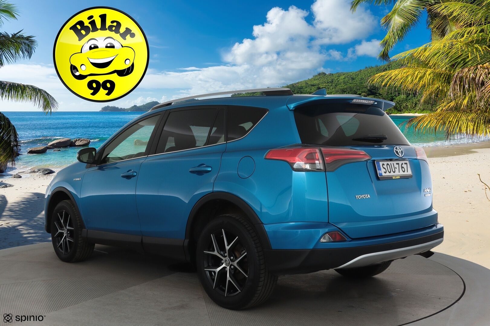 Toyota RAV4 2016 2,5 HYBRID FWD Style **ACC / P.kamera / KeylessGo / Lohkolämmitin / Navi / LED / Puolinahat** - Kahdet renkaat aluvanteilla / Merkkihuollettu