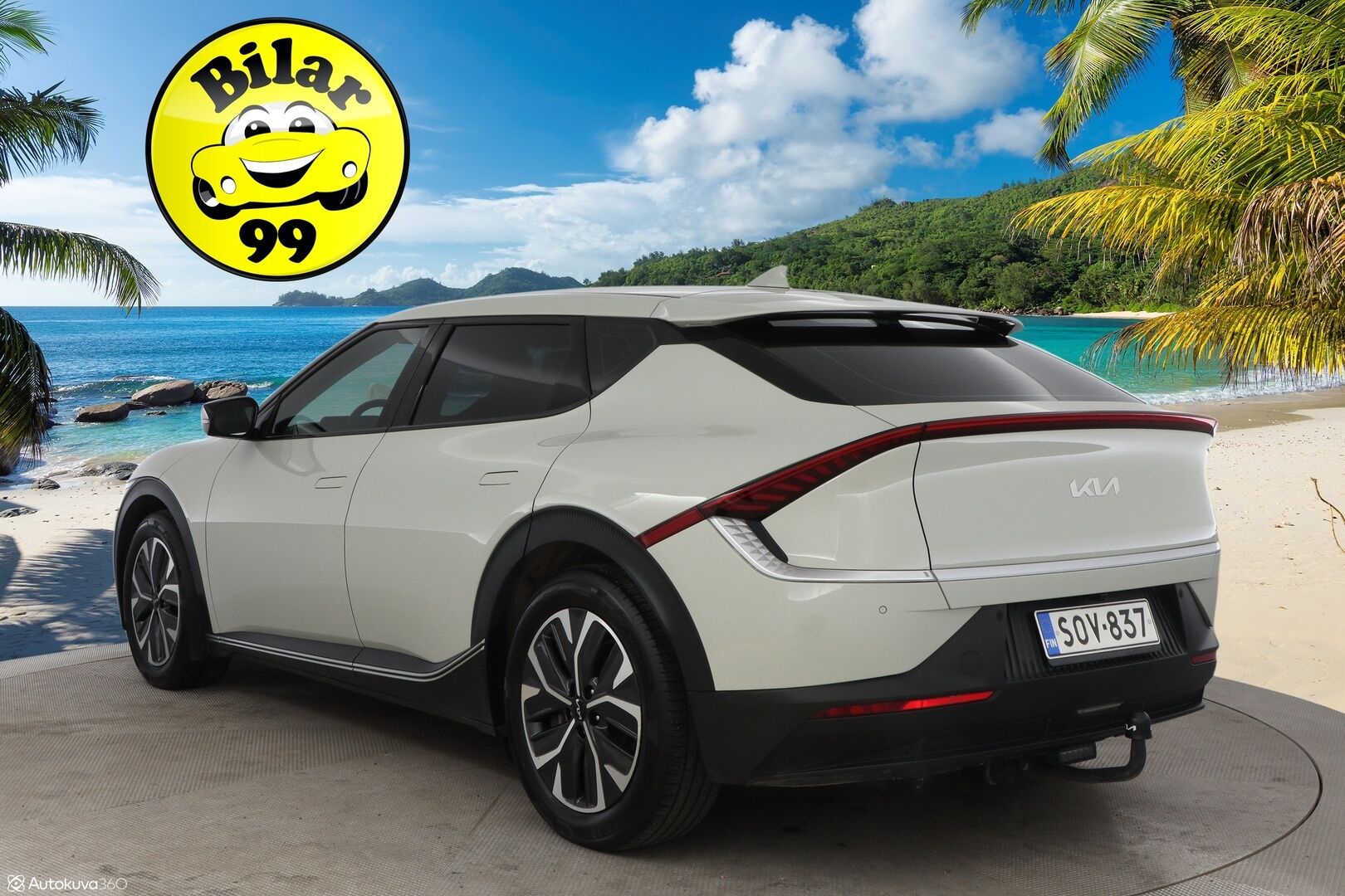 Kia EV6 2022 AWD 77 kWh 325 hv - 3,99 % KORKOTARJOUS TÄHÄN AUTOON - 1-Om Suomiauto / Adapt.Vakkari / Vetokoukku / Lämpöpumppu / Digimittaristo / Peruutuskamera / Navi / Ratinlämmitys / Merkkihuollettu / Upea Yksilö!