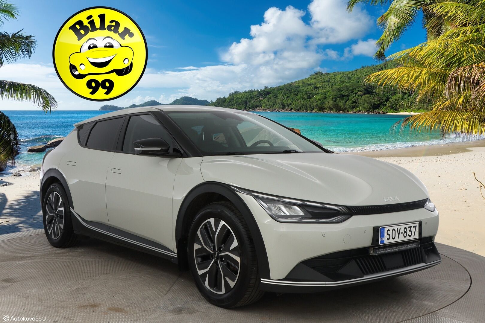 Kia EV6 2022 AWD 77 kWh 325 hv - 3,99 % KORKOTARJOUS TÄHÄN AUTOON - 1-Om Suomiauto / Adapt.Vakkari / Vetokoukku / Lämpöpumppu / Digimittaristo / Peruutuskamera / Navi / Ratinlämmitys / Merkkihuollettu / Upea Yksilö!