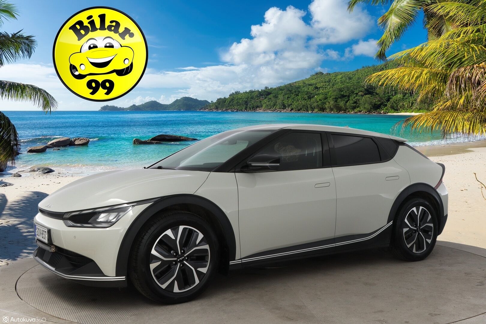 Kia EV6 2022 AWD 77 kWh 325 hv - 3,99 % KORKOTARJOUS TÄHÄN AUTOON - 1-Om Suomiauto / Adapt.Vakkari / Vetokoukku / Lämpöpumppu / Digimittaristo / Peruutuskamera / Navi / Ratinlämmitys / Merkkihuollettu / Upea Yksilö!
