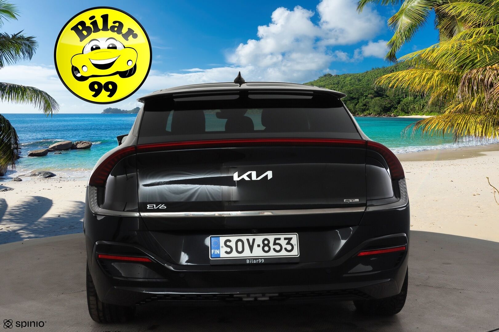 Kia EV6 2022 GT-Line AWD 77 kWh 325 hv * ACC / ILP / P.kamera / LED / Navi / Muistipenkki / Koukku / Ilmastoidut penkit / KeylessGo * - Suomi-auto / Kahdet renkaat aluvanteilla / Merkkihuollettu - HULLUT JOULUT KORKOTARJOUS 2,49% 