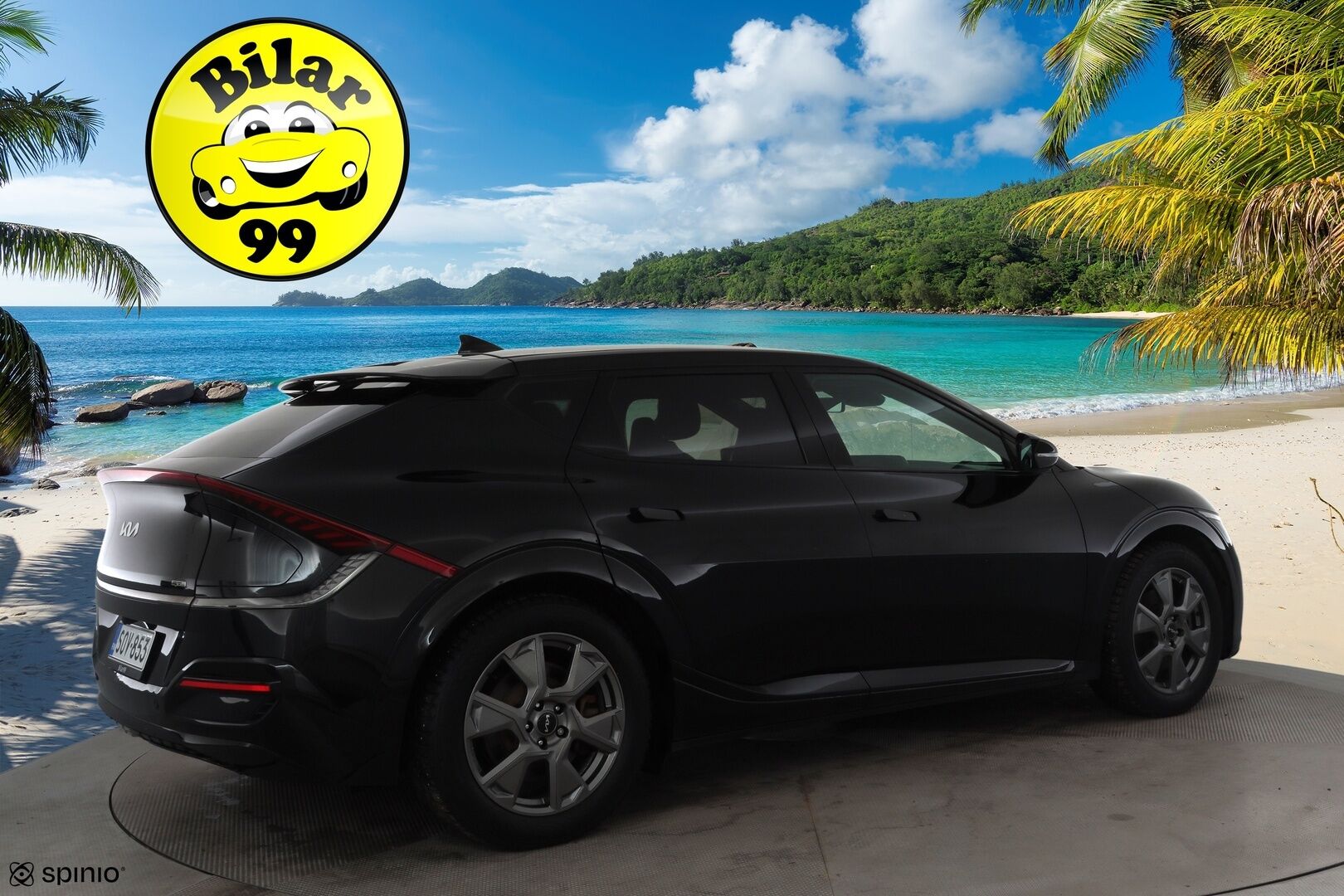 Kia EV6 2022 GT-Line AWD 77 kWh 325 hv * ACC / ILP / P.kamera / LED / Navi / Muistipenkki / Koukku / Ilmastoidut penkit / KeylessGo * - Suomi-auto / Kahdet renkaat aluvanteilla / Merkkihuollettu - HULLUT JOULUT KORKOTARJOUS 2,49% 