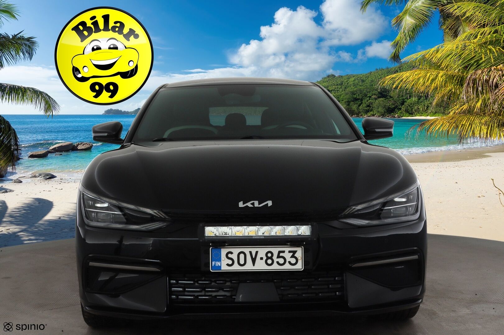 Kia EV6 2022 GT-Line AWD 77 kWh 325 hv * ACC / ILP / P.kamera / LED / Navi / Muistipenkki / Koukku / Ilmastoidut penkit / KeylessGo * - Suomi-auto / Kahdet renkaat aluvanteilla / Merkkihuollettu - HULLUT JOULUT KORKOTARJOUS 2,49% 