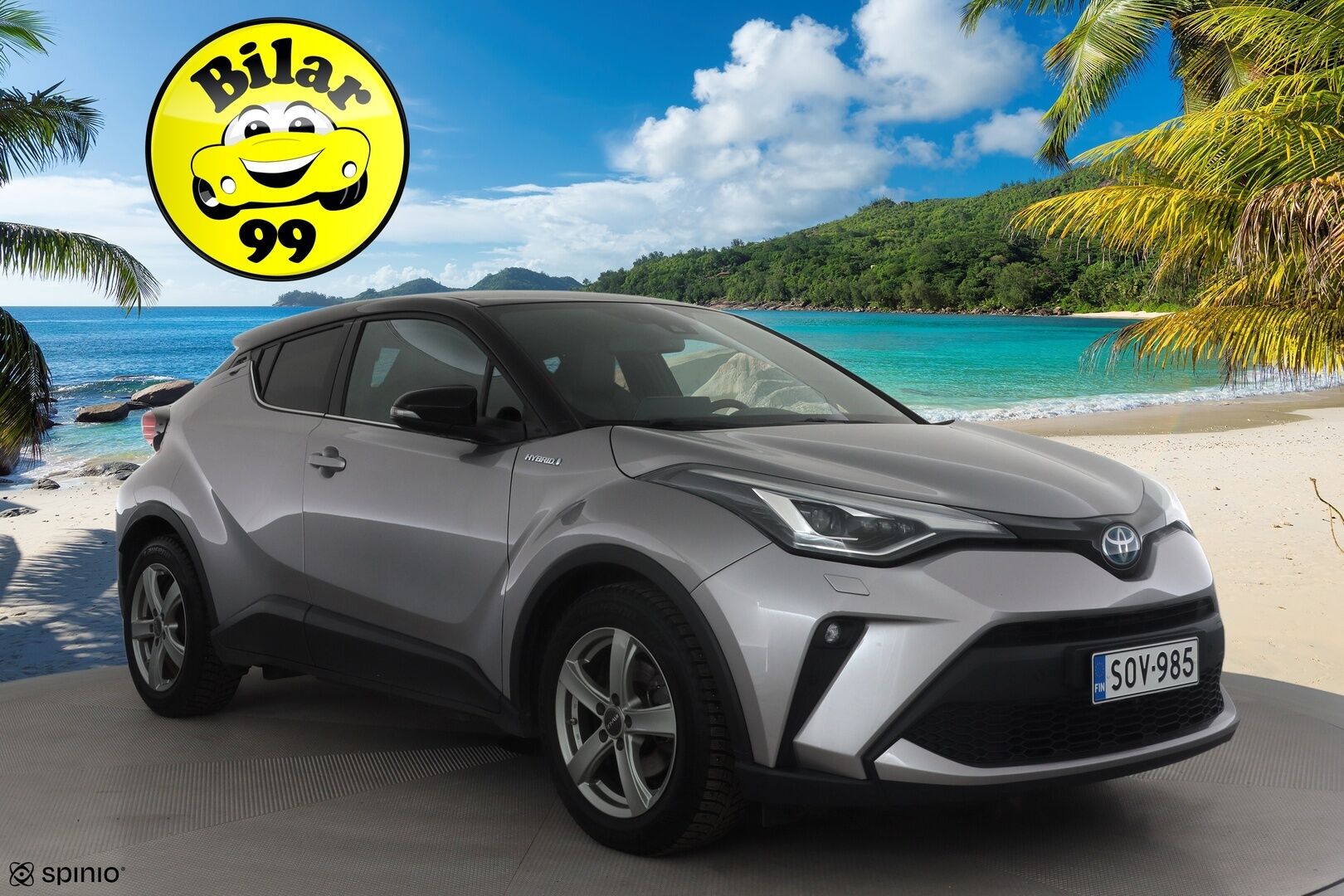 Toyota C-HR 2020 2,0 Hybrid Executive * ACC / JBL / P.kamera / LED / Navi / KeylessGo / Puolinahat * - Kahdet renkaat aluvanteilla