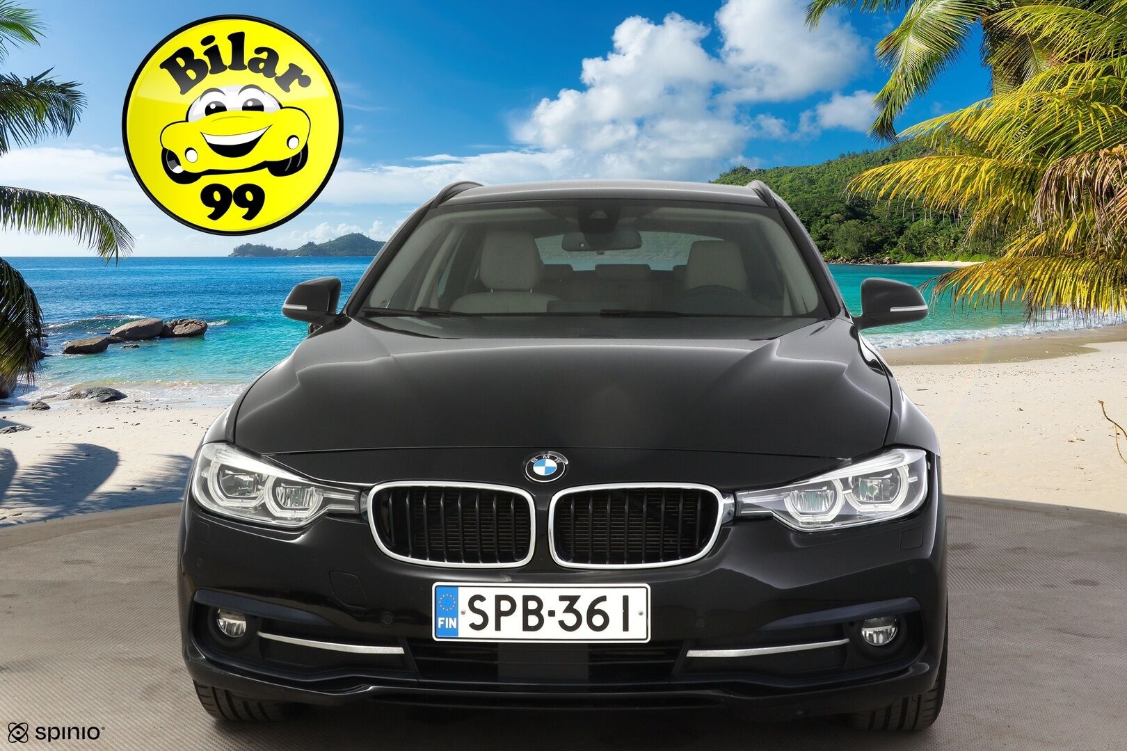 BMW 320 2019 F30 Sedan 320d A xDrive Business * Vakkari / Koukku / P-tutkat / Sähköitoiminen takaluukku / Navi * - Todella pienillä kilsoilla!
