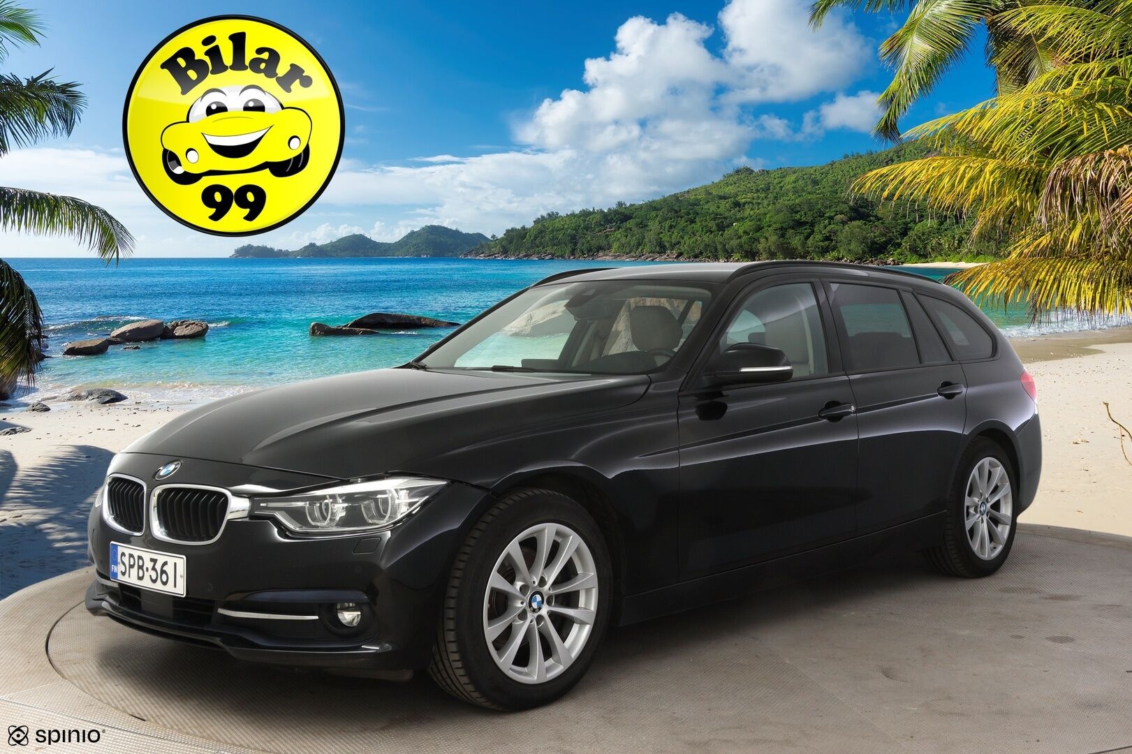 BMW 320 2019 F30 Sedan 320d A xDrive Business * Vakkari / Koukku / P-tutkat / Sähköitoiminen takaluukku / Navi * - Todella pienillä kilsoilla!