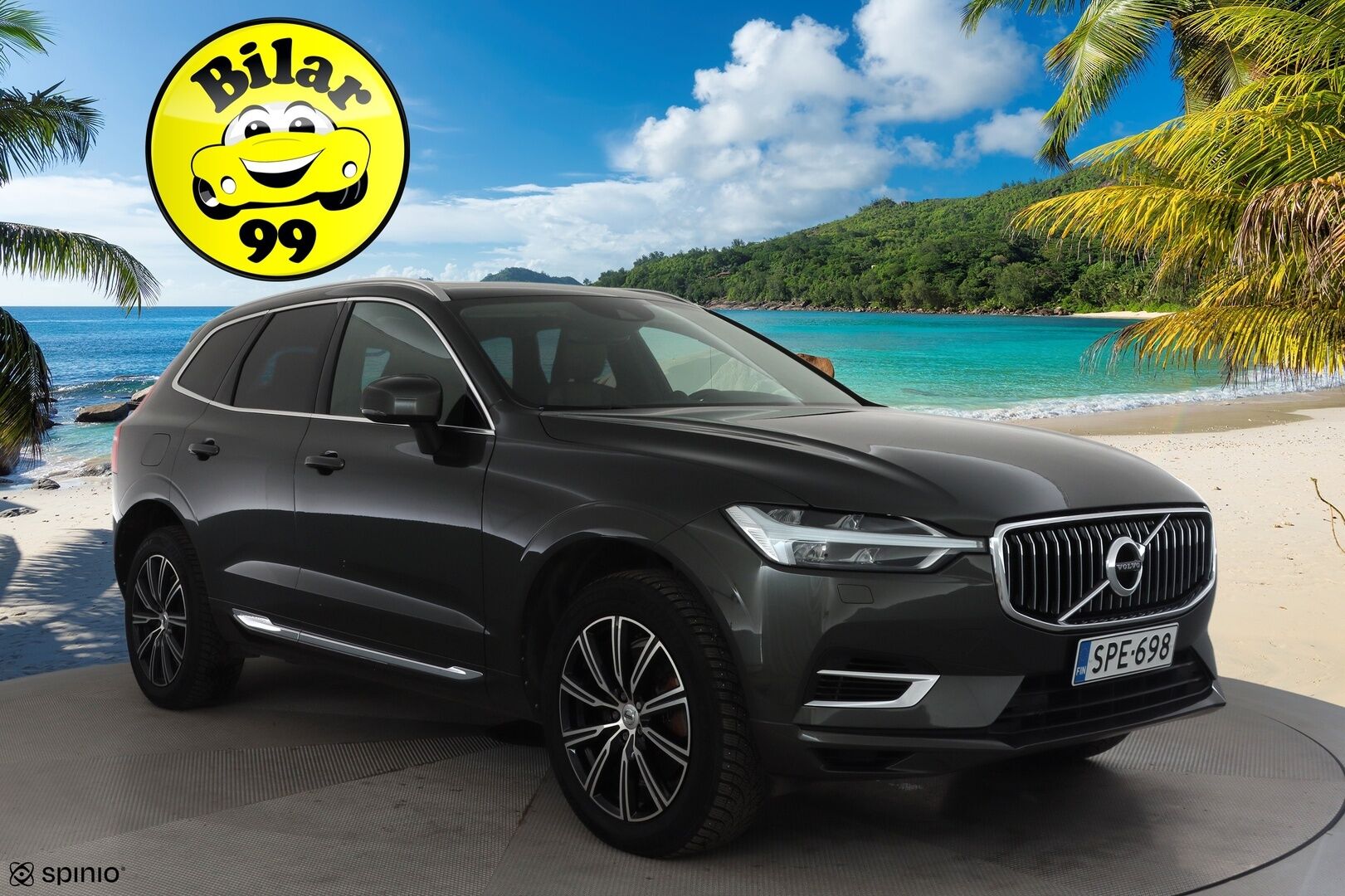 Volvo XC60 2019 T8 AWD Inscription aut * HUD / ACC / Panorama / B&W / Ilma-alusta / Muistipenkit hieronnalla / Full LED / Koukku / Webasto / Navi * - Ilmastoidut ruskeat nahat / BLIS / Akku kuntotarkastettu / Kahdet renkaat aluvanteilla / Huippuvarusteet!