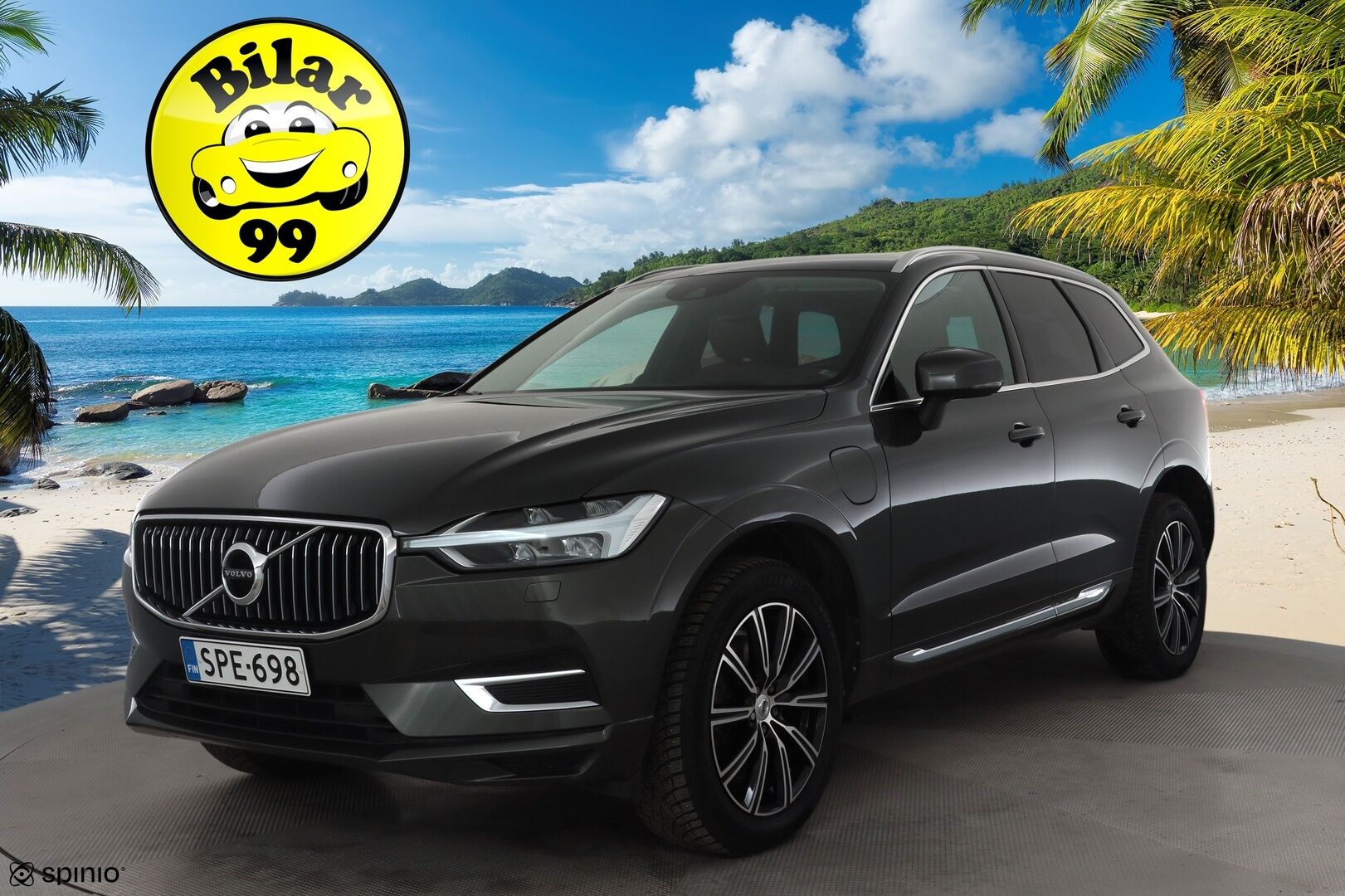 Volvo XC60 2019 T8 AWD Inscription aut * HUD / ACC / Panorama / B&W / Ilma-alusta / Muistipenkit hieronnalla / Full LED / Koukku / Webasto / Navi * - Ilmastoidut ruskeat nahat / BLIS / Akku kuntotarkastettu / Kahdet renkaat aluvanteilla / Huippuvarusteet!
