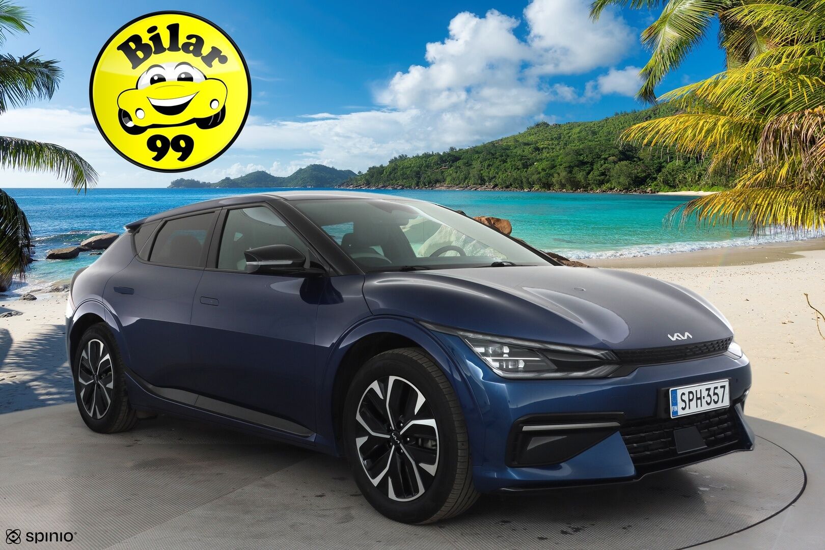 Kia EV6 2023 GT-Line AWD 77 kWh 325 hv * ACC / Koukku / Widescreen / Muistipenkki / P.kamera / Ilmastoidut Osanahat / Apple&Android * - 1.Om Suomi-auto / Kahdet Renkaat / Merkkihuollot - HULLUT AVAJAISHULINAT KORKOTARJOUS 3,29 %