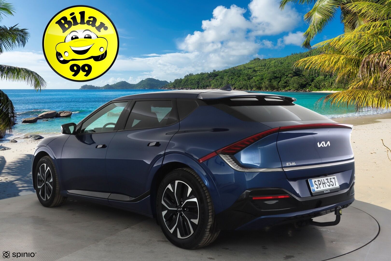 Kia EV6 2023 GT-Line AWD 77 kWh 325 hv * ACC / Koukku / Widescreen / Muistipenkki / P.kamera / Ilmastoidut Osanahat / Apple&Android * - 1.Om Suomi-auto / Kahdet Renkaat / Merkkihuollot - HULLUT AVAJAISHULINAT KORKOTARJOUS 3,29 %