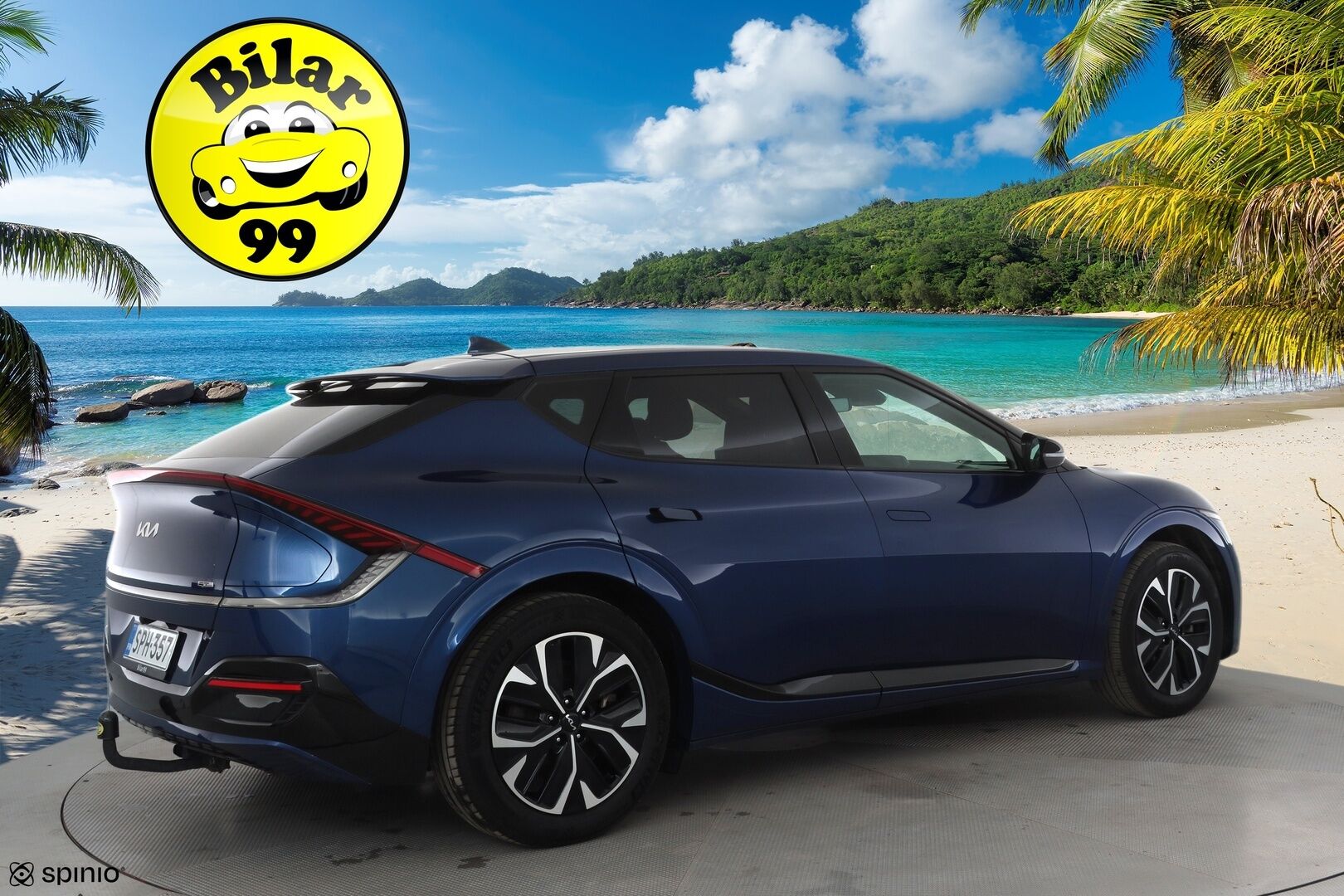 Kia EV6 2023 GT-Line AWD 77 kWh 325 hv * ACC / Koukku / Widescreen / Muistipenkki / P.kamera / Ilmastoidut Osanahat / Apple&Android * - 1.Om Suomi-auto / Kahdet Renkaat / Merkkihuollot - HULLUT AVAJAISHULINAT KORKOTARJOUS 3,29 %