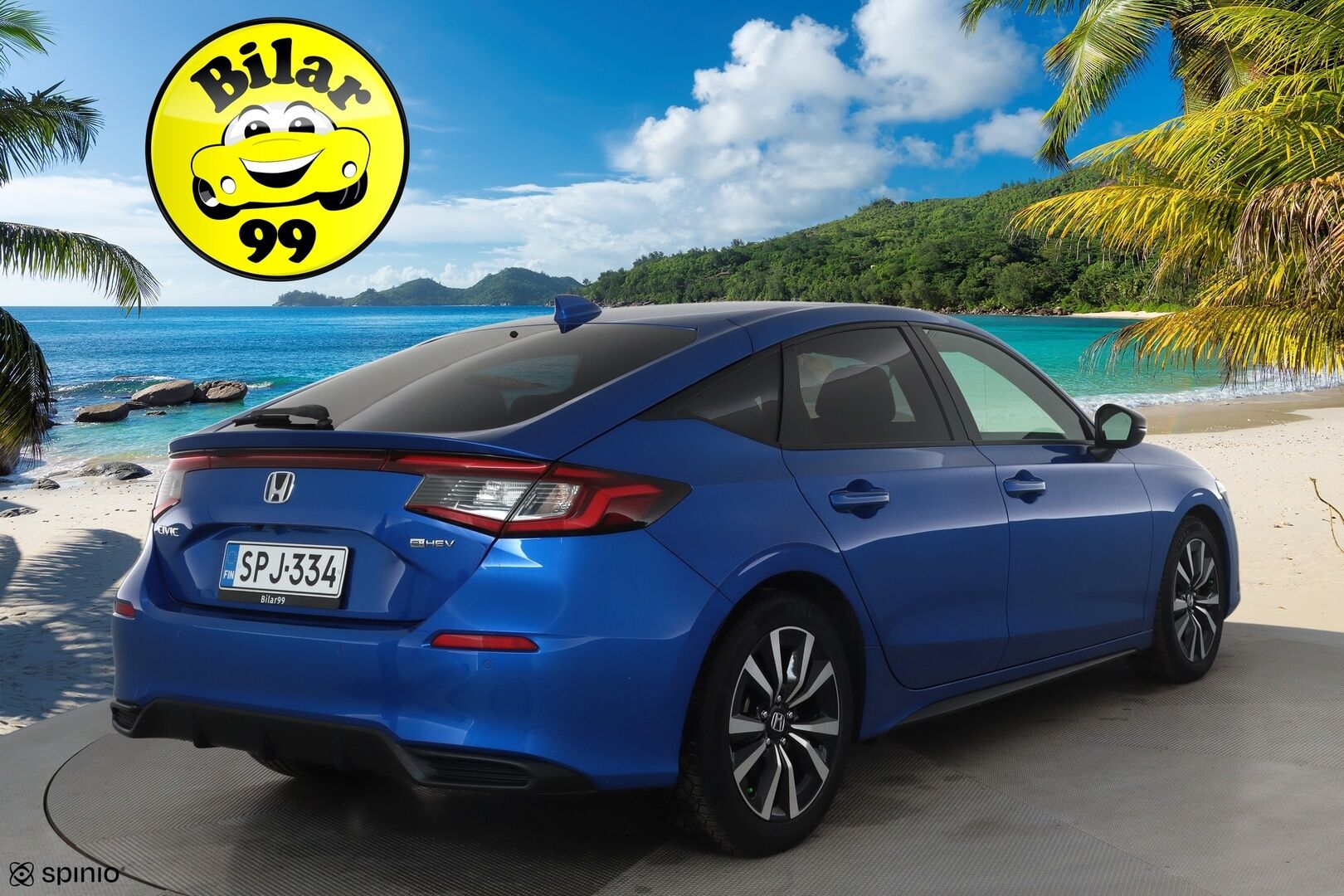 Honda Civic 2023 Hybrid Sport * ACC / P.kamera / LED / Navi / Lohkolämmitin / KeylessGo / Puolinahat * - Suomi-auto / Kahdet renkaat aluvanteilla / Merkkihuollettu