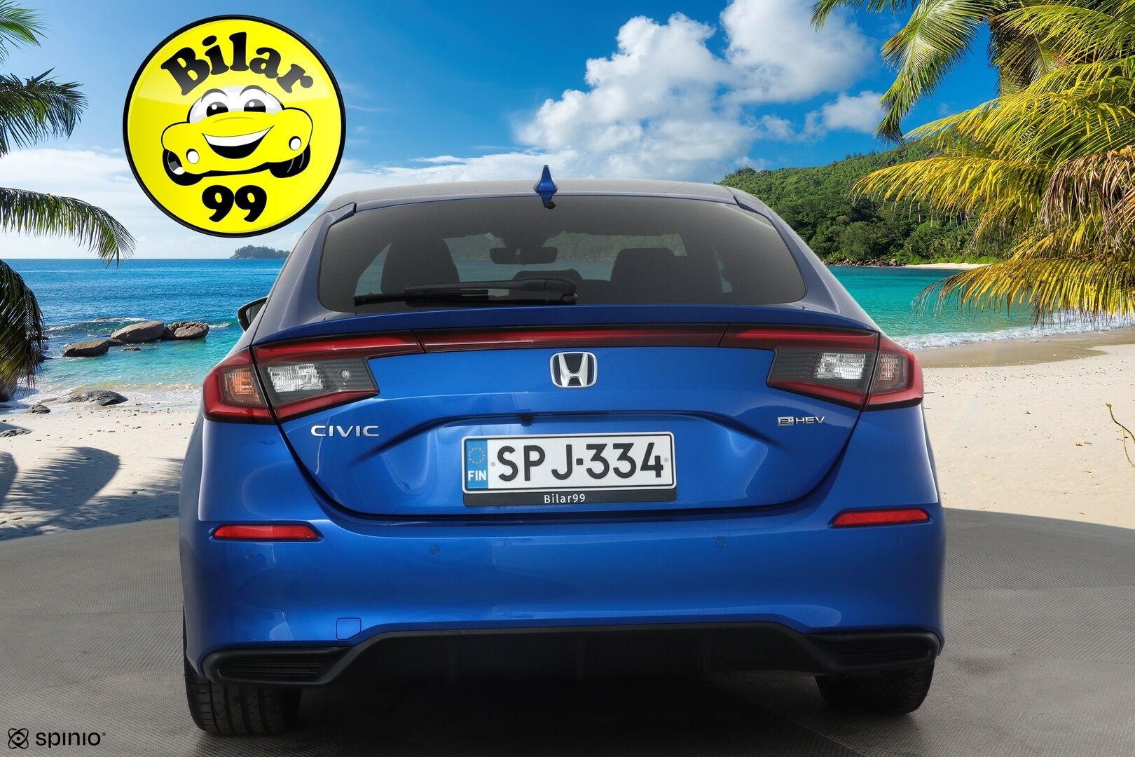 Honda Civic 2023 Hybrid Sport * ACC / P.kamera / LED / Navi / Lohkolämmitin / KeylessGo / Puolinahat * - Suomi-auto / Kahdet renkaat aluvanteilla / Merkkihuollettu