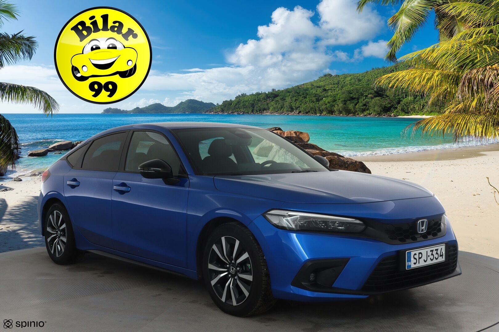 Honda Civic 2023 Hybrid Sport * ACC / P.kamera / LED / Navi / Lohkolämmitin / KeylessGo / Puolinahat * - Suomi-auto / Kahdet renkaat aluvanteilla / Merkkihuollettu