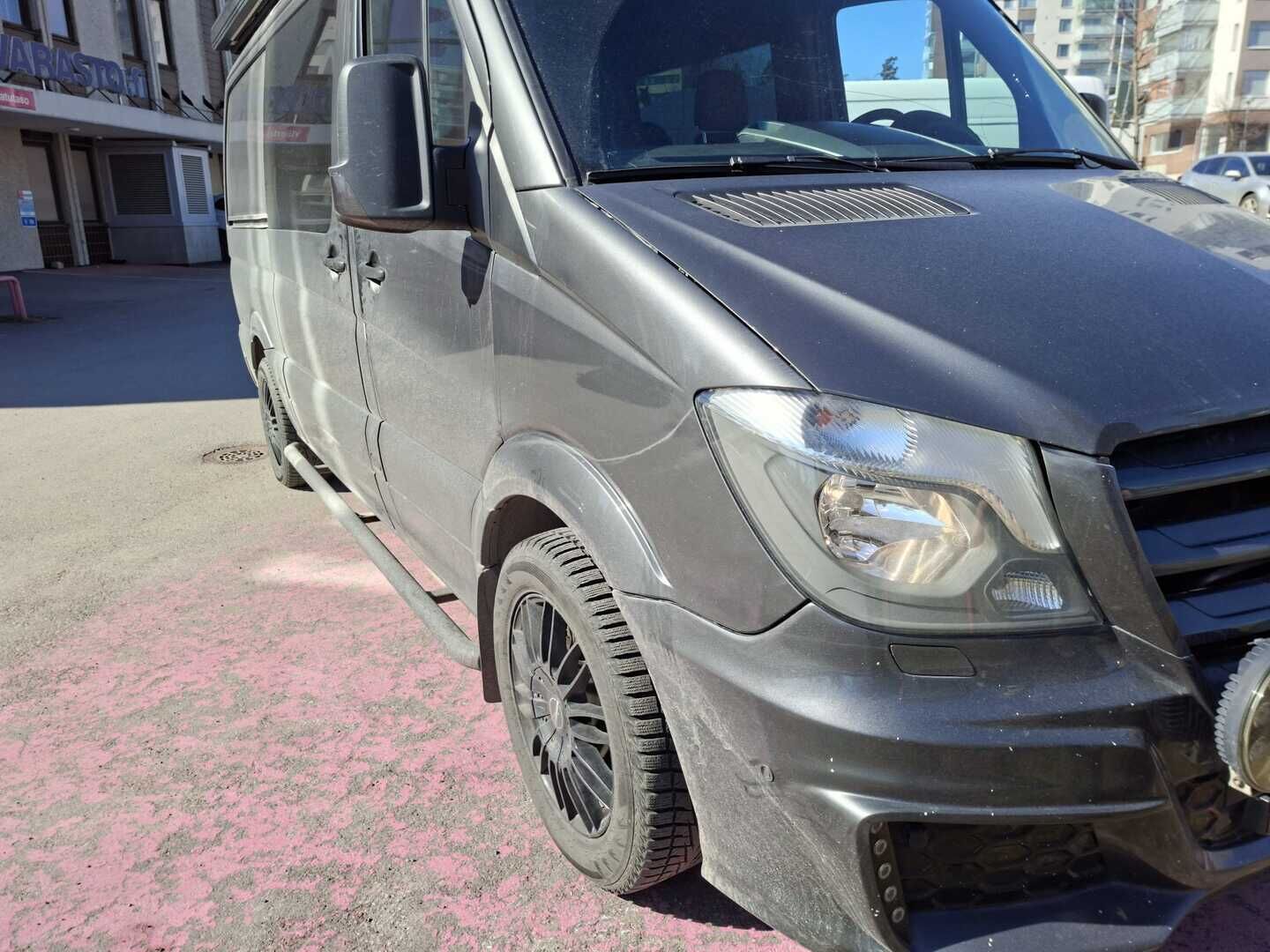 Mercedes-Benz Sprinter 2015 Sprinter 316CDI-3,5/43K keskipitkä A2 ** Kamera / Android soitin / Markiisi / Teltta / Aurinkopaneeli / TV / Invertteri - Kahdet hyvät renkaat / Peruutuskamera / Kattoteltta / Uudella tuulilasilla! - HULLUT AVAJAISHULINAT KORKOTARJOUS 3,29 %