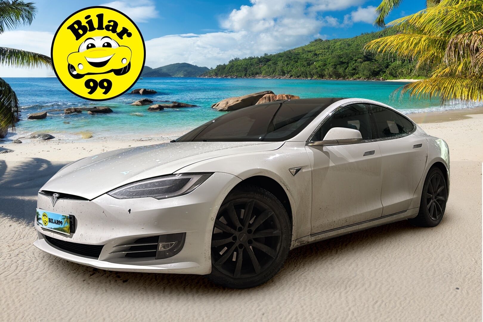 TESLA MODEL S 2018 75 D - | AP2.5 | CCS | Ilma-alusta | Premium Connectivity | Lasikatto | P.kamera | 2x renkaat ja vanteet | 88,9% SOH |