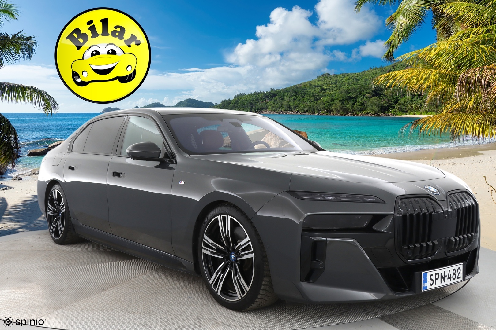 BMW i7 2023 G70 xDrive 60 M-Sport - | Executive & Connoisseur paketit | B&W Diamond | Ilmastoidut ja lämmitettävät nahkapenkit |