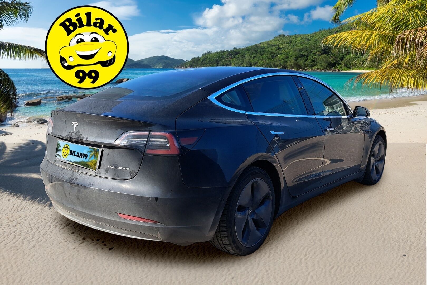 TESLA MODEL 3 2020 Long-Range Dual Motor AWD - Long-Range Dual Motor AWD * FSD | Premium Sound | Lasikatto | Nahat | P.kamera | Irroitettava koukku | 