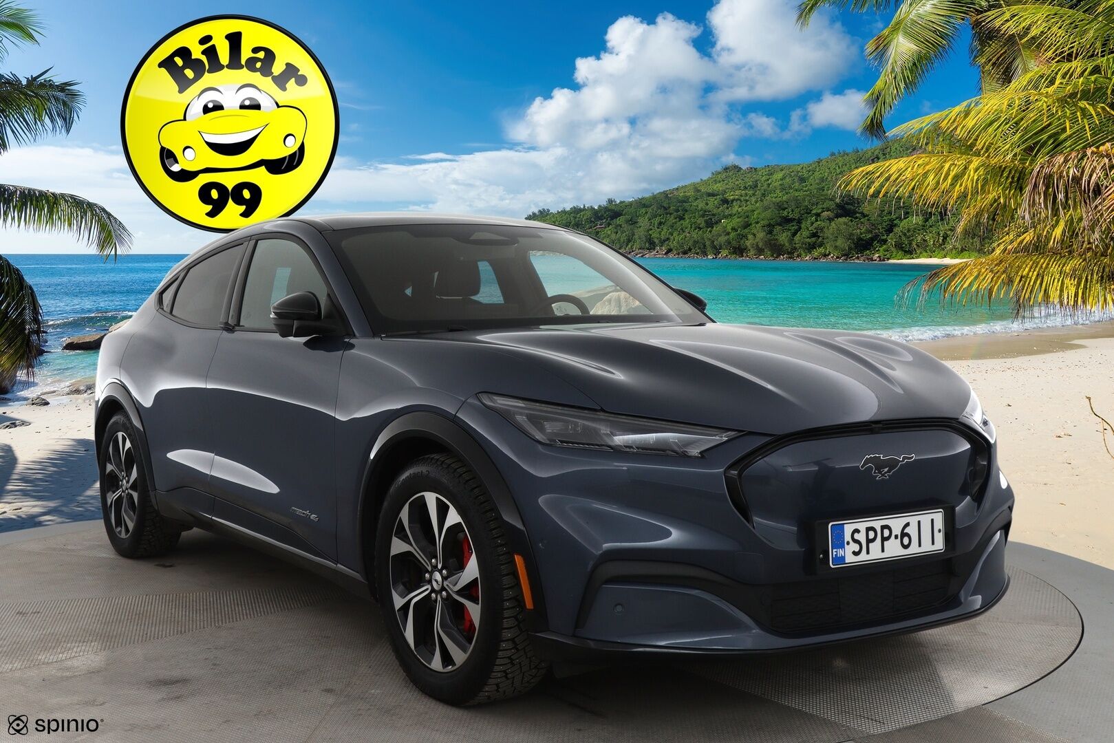 Ford Mustang 2022 75kWh 269hv AWD 5-ovinen / Tech Pack / Acc / Nahkasisusta / B&O / Merkkihuollettu / - *Tästä Komea perheauto hyvillä varusteilla ja pienillä kilsoilla!*