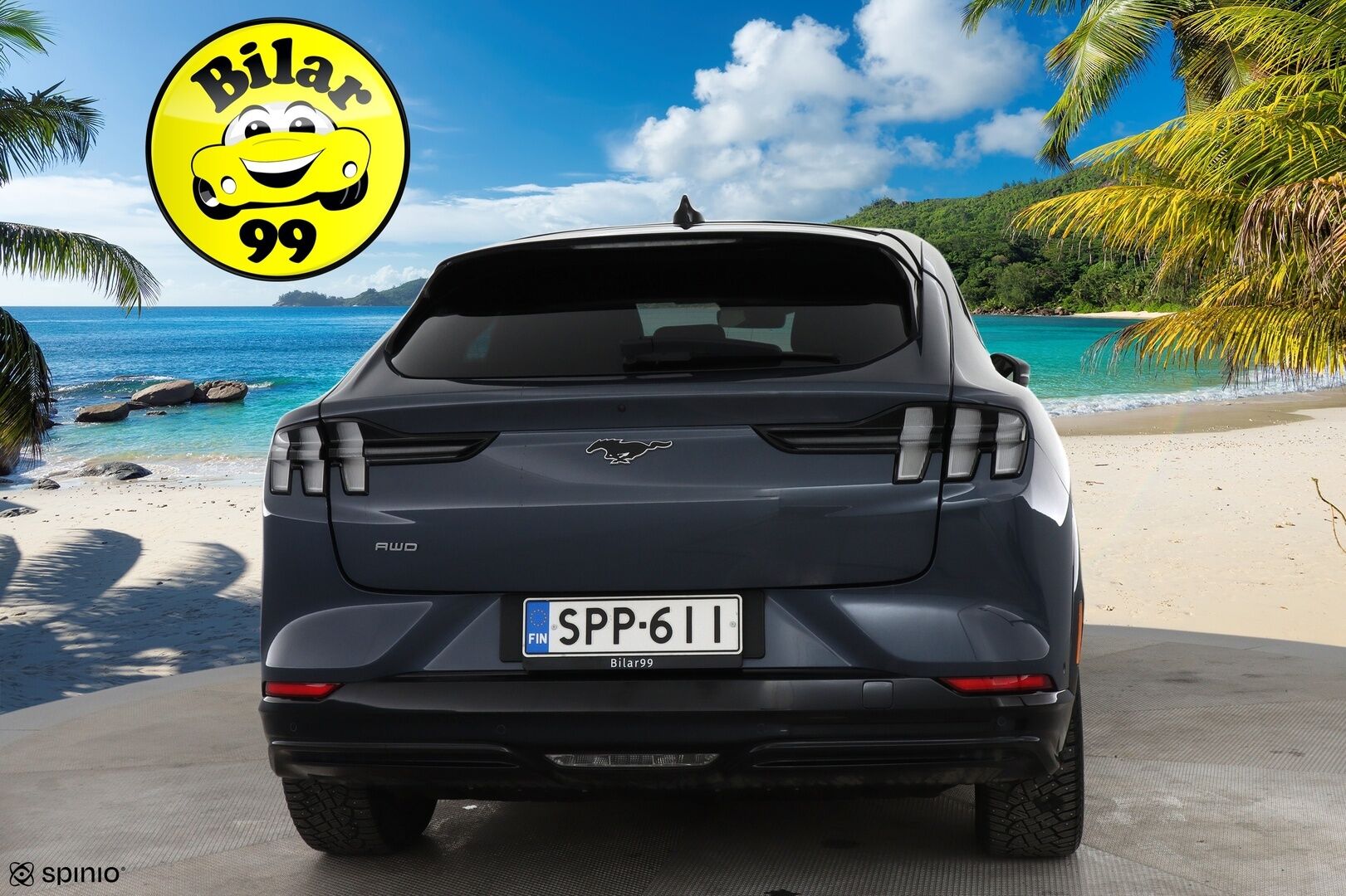 Ford Mustang 2022 75kWh 269hv AWD 5-ovinen / Tech Pack / Acc / Nahkasisusta / B&O / Merkkihuollettu / - *Tästä Komea perheauto hyvillä varusteilla ja pienillä kilsoilla!*