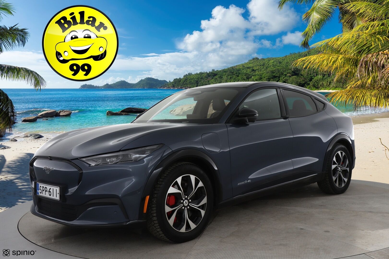 Ford Mustang 2022 75kWh 269hv AWD 5-ovinen / Tech Pack / Acc / Nahkasisusta / B&O / Merkkihuollettu / - *Tästä Komea perheauto hyvillä varusteilla ja pienillä kilsoilla!*