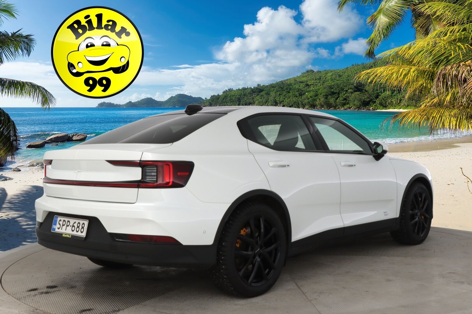 Polestar 2 2021 Performance Long Range Dual Motor 350kW, 78kWh *Pilot assist / H&K / ACC / 360 Kamera / Lasikatto / 2x Vanteet/ Koukku* - *Akkukuntotarkastettu / Kahdet renkaat vantein*