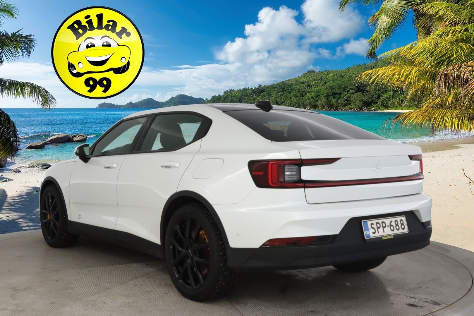 Polestar 2 2021 Performance Long Range Dual Motor 350kW, 78kWh *Pilot assist / H&K / ACC / 360 Kamera / Lasikatto / 2x Vanteet/ Koukku* - *Akkukuntotarkastettu / Kahdet renkaat vantein*