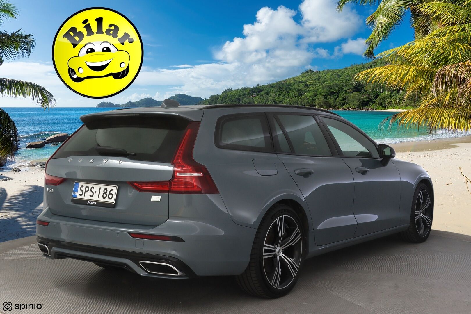 Volvo V60 2022 T6 AWD Long Range Plus Dark aut - KATSO VARUSTEET | ACC | R-Design sisä- ja ulkopaketti | Koukku | P.kamera | Ratinlämmitin | Sähk. Luukku | 
