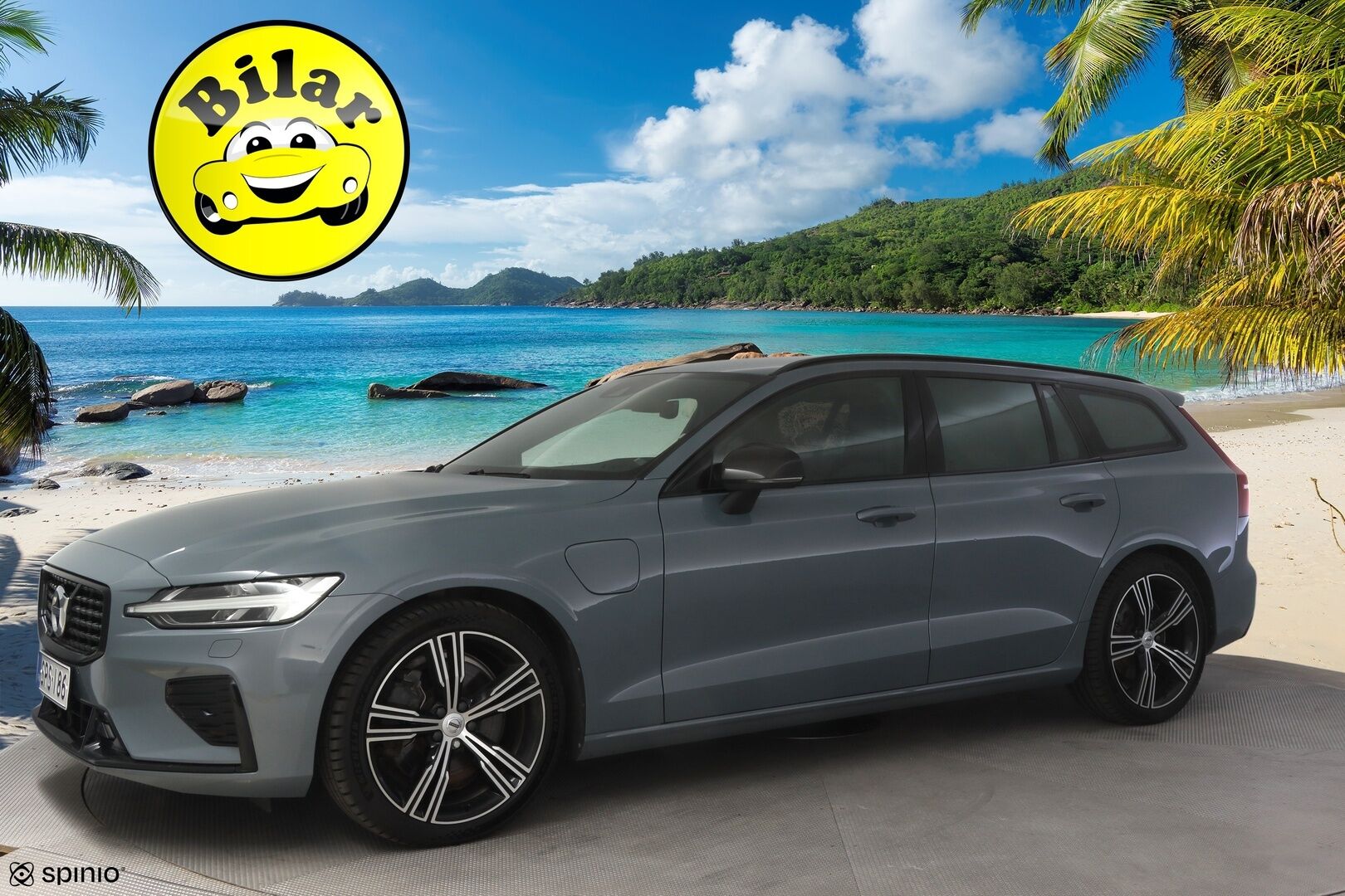 Volvo V60 2022 T6 AWD Long Range Plus Dark aut - KATSO VARUSTEET | ACC | R-Design sisä- ja ulkopaketti | Koukku | P.kamera | Ratinlämmitin | Sähk. Luukku | 