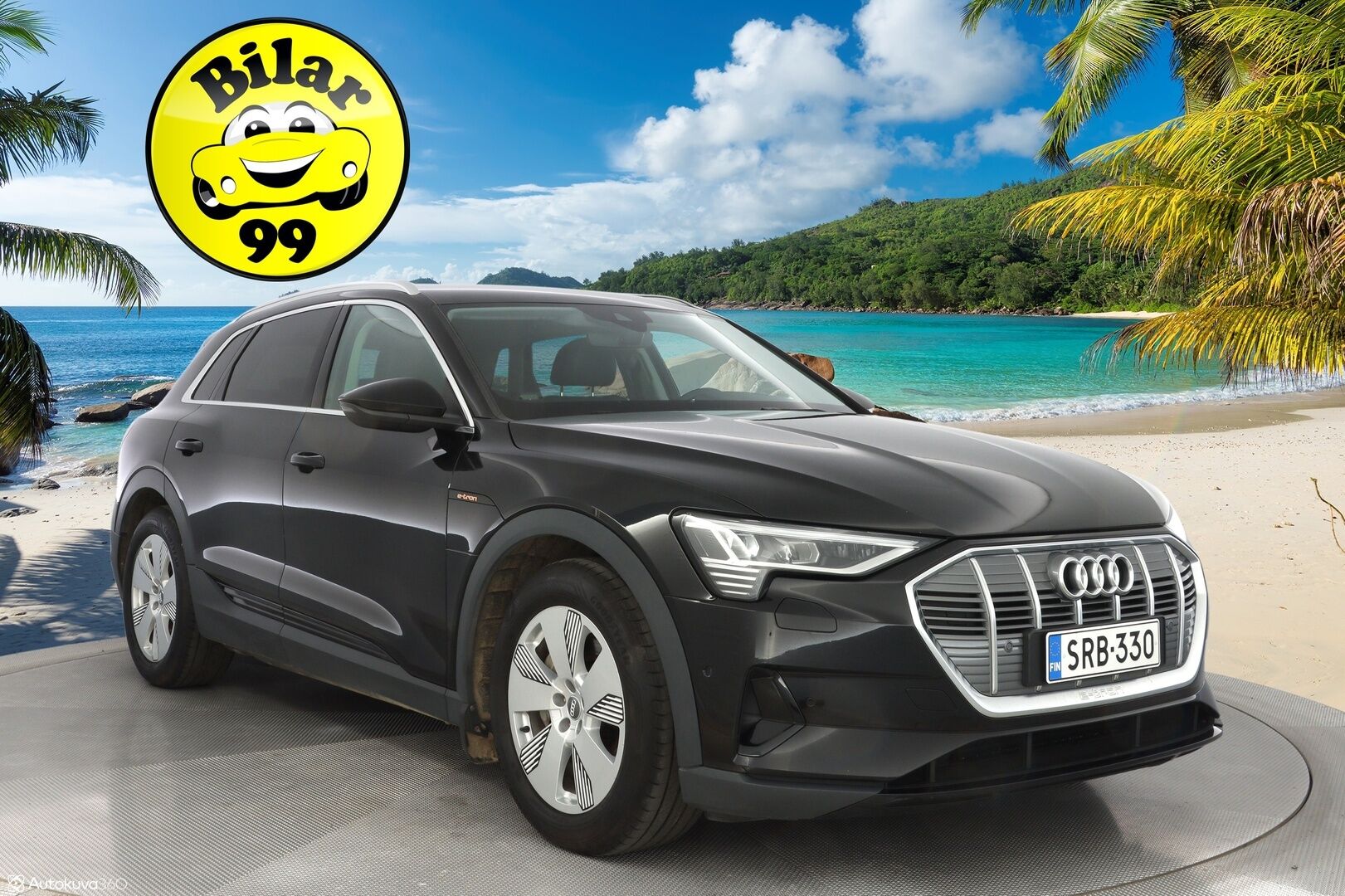 AUDI E-TRON 2020 55 Quattro *B&O / Navi / Koukku / Kamera / Sporttipenkit* - 3,99 % KORKOTARJOUS TÄHÄN AUTOON - Merkkihuoltohistoria / Viimeisin huolto 88tkm / Kahdet renkaat alumiinivanteilla