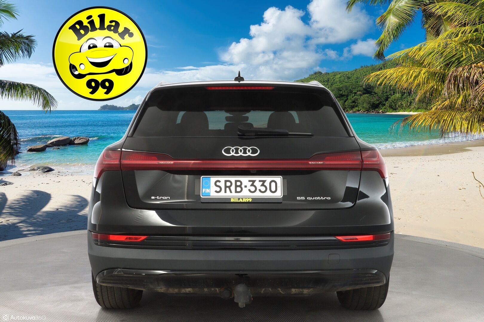 AUDI E-TRON 2020 55 Quattro *B&O / Navi / Koukku / Kamera / Sporttipenkit* - 3,99 % KORKOTARJOUS TÄHÄN AUTOON - Merkkihuoltohistoria / Viimeisin huolto 88tkm / Kahdet renkaat alumiinivanteilla