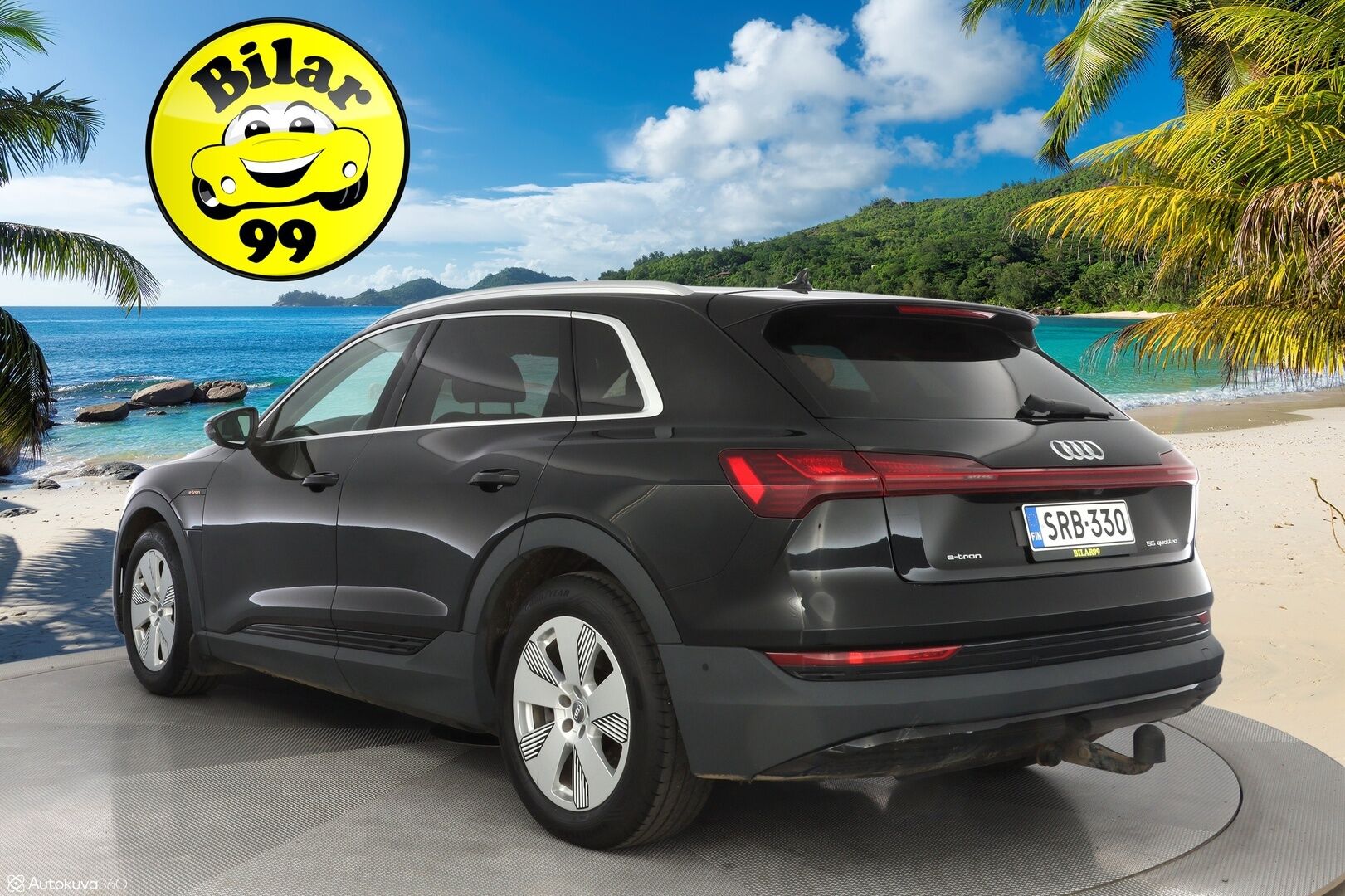 AUDI E-TRON 2020 55 Quattro *B&O / Navi / Koukku / Kamera / Sporttipenkit* - 3,99 % KORKOTARJOUS TÄHÄN AUTOON - Merkkihuoltohistoria / Viimeisin huolto 88tkm / Kahdet renkaat alumiinivanteilla