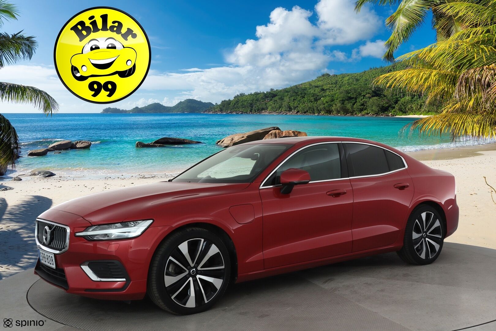 Volvo S60 2021 T8 TwE AWD Business Inscription aut **Adapt.vakkari / Lasikatto / B&W / 360° / Muistipenkit / HUD / Full LED** - 3,99 % KORKOTARJOUS TÄHÄN AUTOON - Hierovat muistipenkit ilmastoinnilla / Merkkihuollettu / Penkinlämmittimet takana / Ratinlämmitin / KeylessGo / Mustat nahat / Supervarusteet!