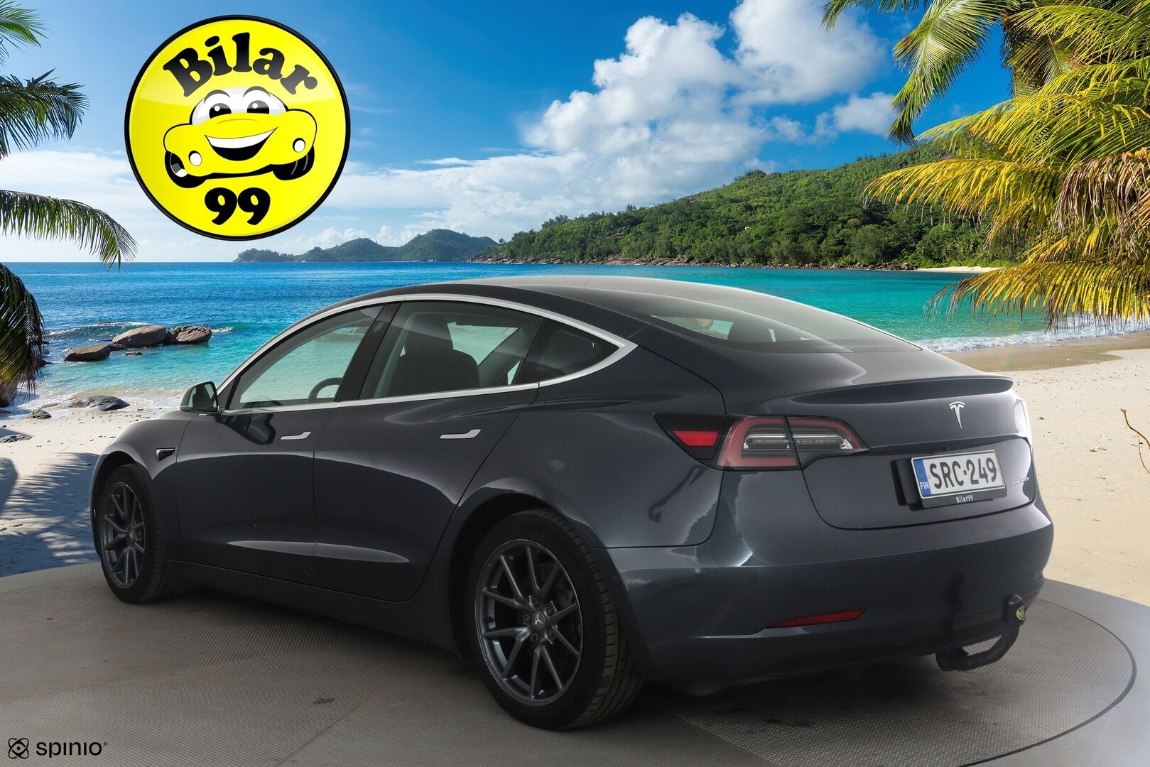 Tesla Model 3 2019 Long Range Dual motor AWD *Koukku / Lasikatto / ACC / LED / P.kamera / Muistipenkki / Navi / Premium Audio* - Akku kuntotarkastettu / 2x Latauskaapelit / Kahdet Renkaat