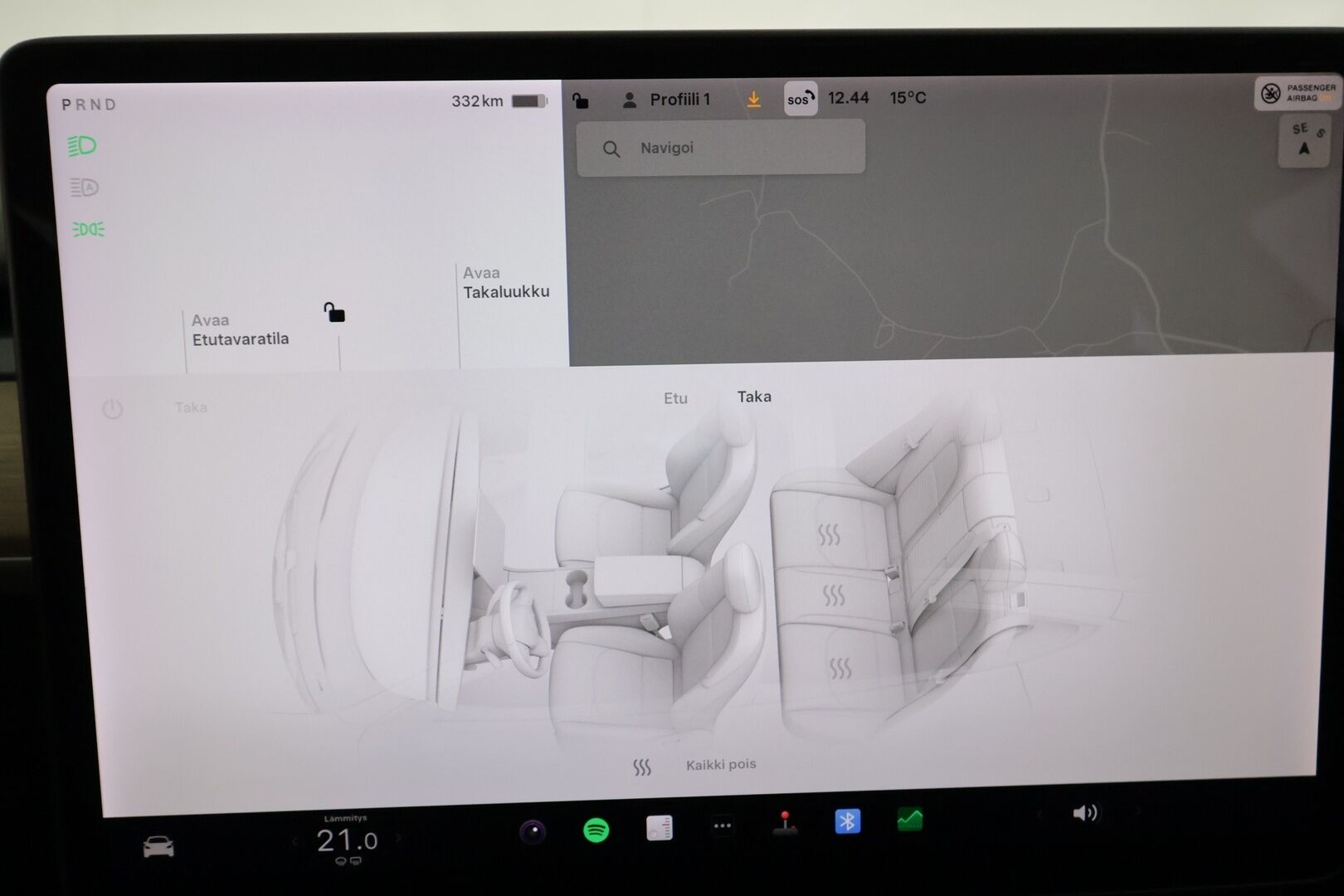 Tesla Model 3 2019 Long Range Dual motor AWD *Koukku / Lasikatto / ACC / LED / P.kamera / Muistipenkki / Navi / Premium Audio* - Akku kuntotarkastettu / 2x Latauskaapelit / Kahdet Renkaat
