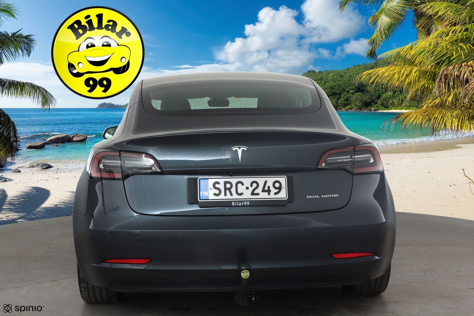 Tesla Model 3 2019 Long Range Dual motor AWD *Koukku / Lasikatto / ACC / LED / P.kamera / Muistipenkki / Navi / Premium Audio* - Akku kuntotarkastettu / 2x Latauskaapelit / Kahdet Renkaat