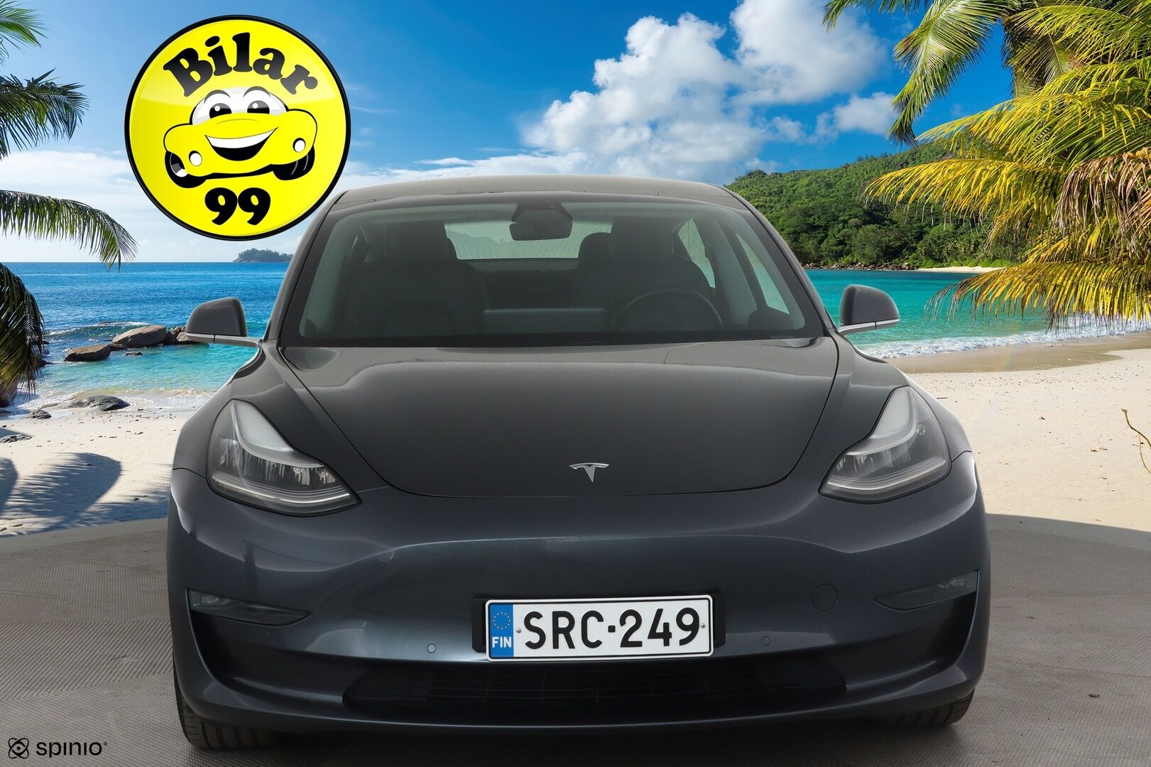 Tesla Model 3 2019 Long Range Dual motor AWD *Koukku / Lasikatto / ACC / LED / P.kamera / Muistipenkki / Navi / Premium Audio* - Akku kuntotarkastettu / 2x Latauskaapelit / Kahdet Renkaat