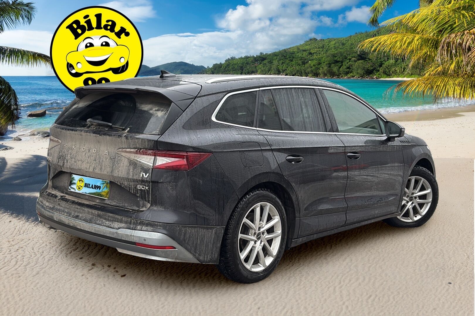 SKODA ENYAQ 2022 80x 4x4 iV Convenience Plus Lämpöpumppu / Adapt. Vakkari / HUD / 360° / Panorama / Koukku / Sporttinahat Muistilla / Matrix LED / KeylessGo - Crystal Mask / Hieronta / SUPERVARUSTEET!