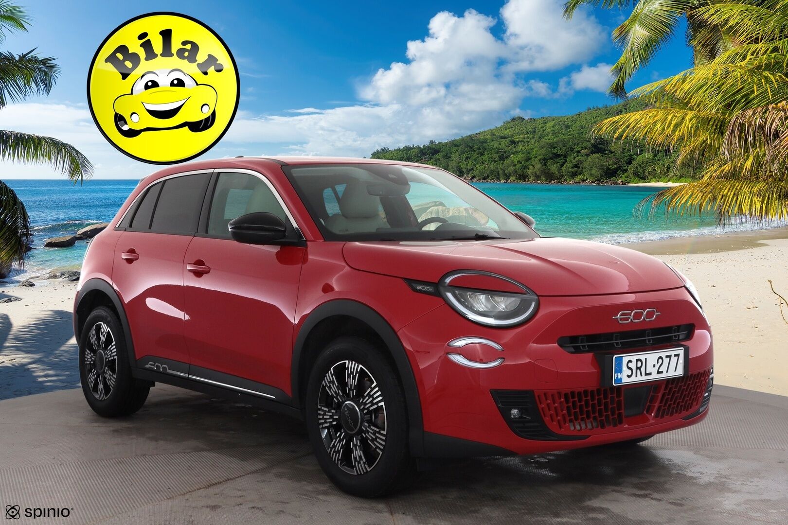 Fiat 600 2025 Hybrid Automaatti Summer Edition - | Vakkari | LED | Digimittaristo | Ambient Light | Lane Assist | Hätäjarrutusavustin | Apple & Android | 2x renkaat aluin | Merkkihuollettu |