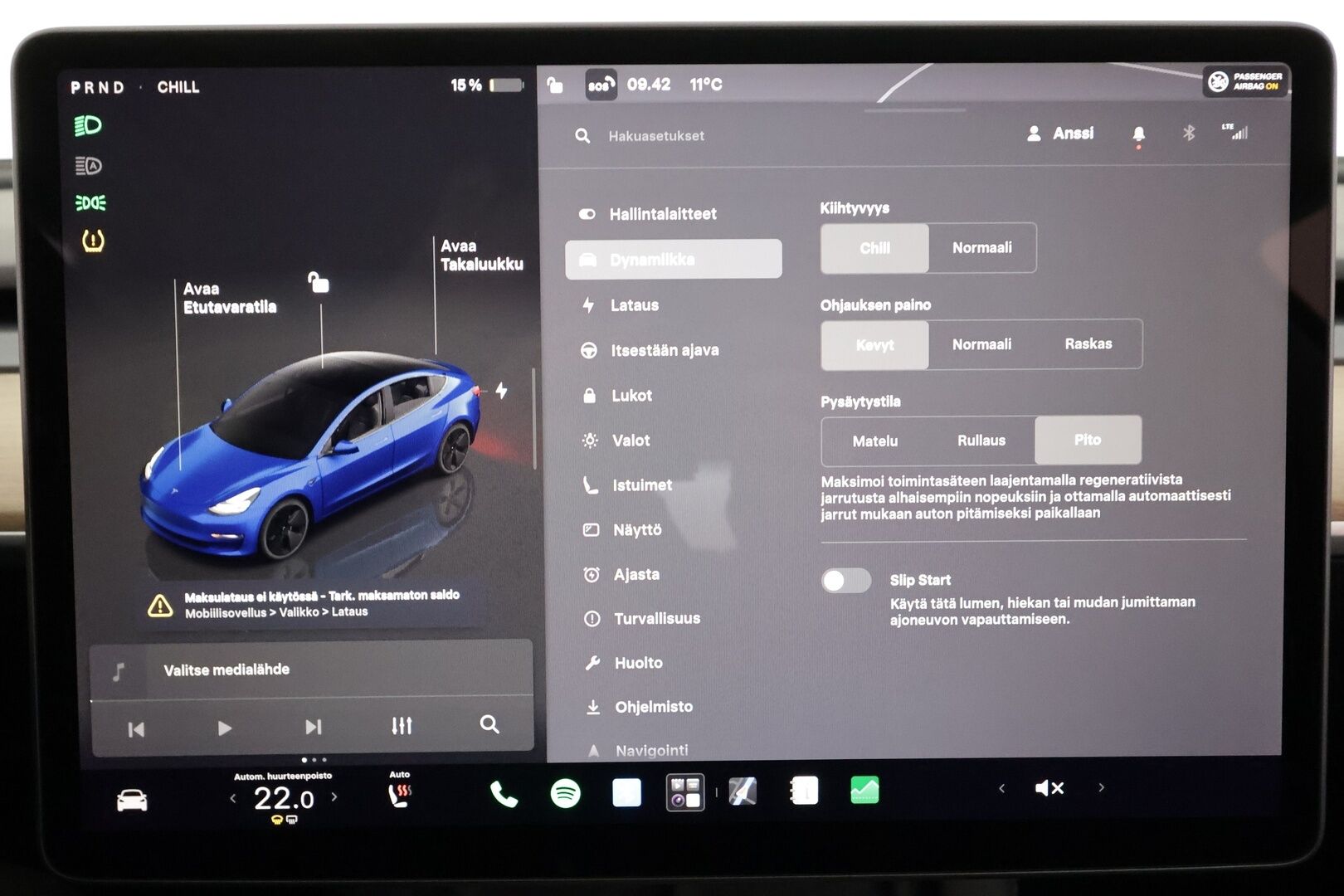 Tesla Model 3 2023 Standard Range Plus - | ACC | ILP | EAP | Matrix-LED | Ryzen | Lasikatto | Nahkaverhoilu | Muistipenkki | P.kamera | Lämm. ratti | Lämm. takapenkit | 2x renkaat aluin |
