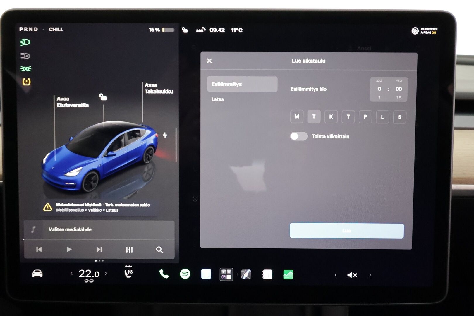 Tesla Model 3 2023 Standard Range Plus - | ACC | ILP | EAP | Matrix-LED | Ryzen | Lasikatto | Nahkaverhoilu | Muistipenkki | P.kamera | Lämm. ratti | Lämm. takapenkit | 2x renkaat aluin |