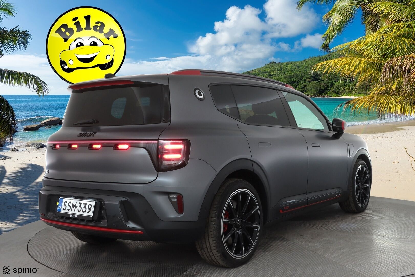 Smart #5 2025 475 kW AWD Brabus - ACC | ILP | Sennheiser | HUD | 360° | Lasikatto | CyberSparksLED+ | Ilmastoidut penkit | Sähköpenkit | Akustiikkalasit | OLED-näytöt | Rocket Launch | Huippuhieno