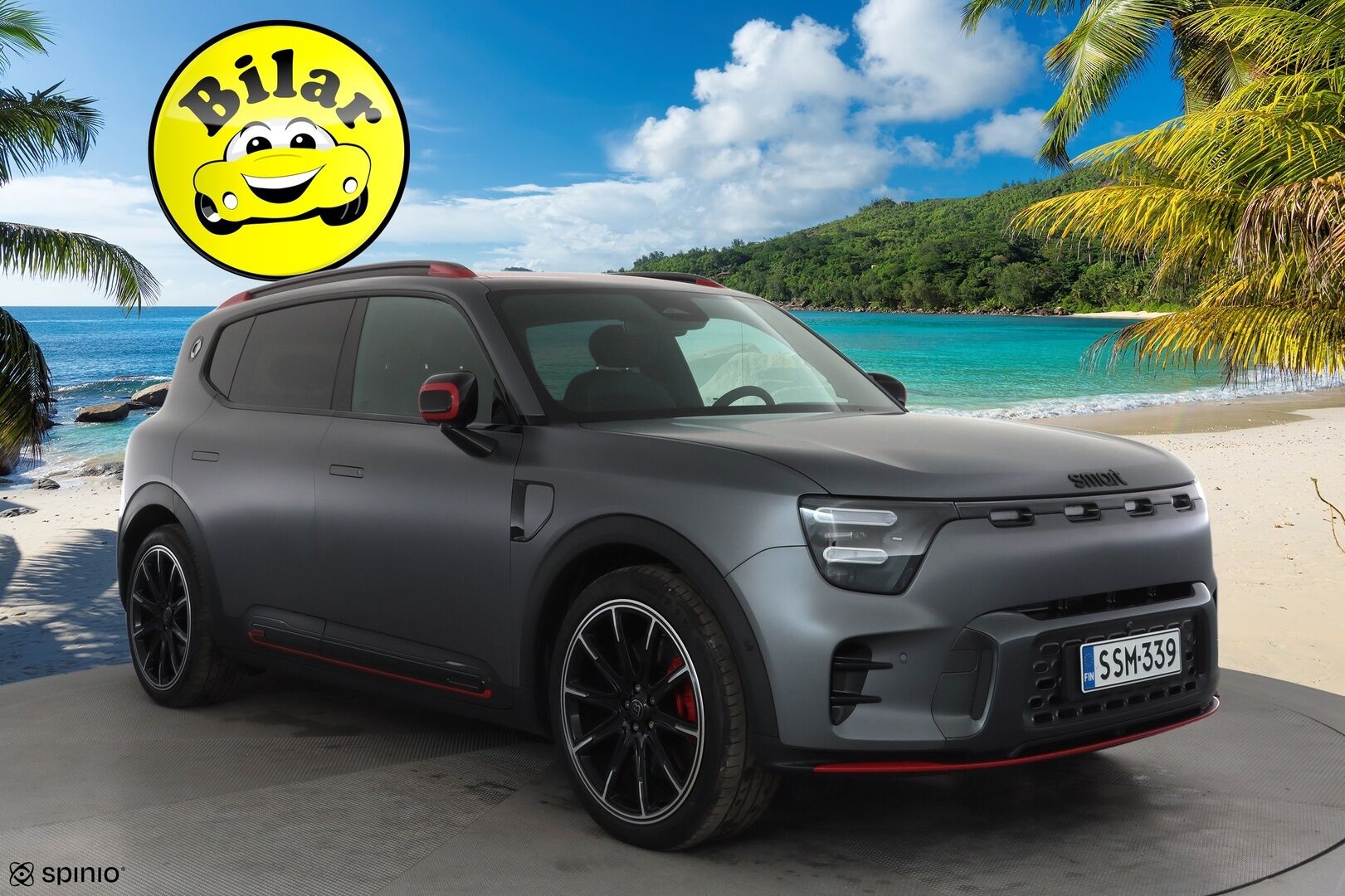 Smart #5 2025 475 kW AWD Brabus - ACC | ILP | Sennheiser | HUD | 360° | Lasikatto | CyberSparksLED+ | Ilmastoidut penkit | Sähköpenkit | Akustiikkalasit | OLED-näytöt | Rocket Launch | Huippuhieno